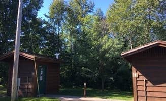Janet R.'s photo of a cabin at Sandy Lake COE Recreation Area near Crosby, MN