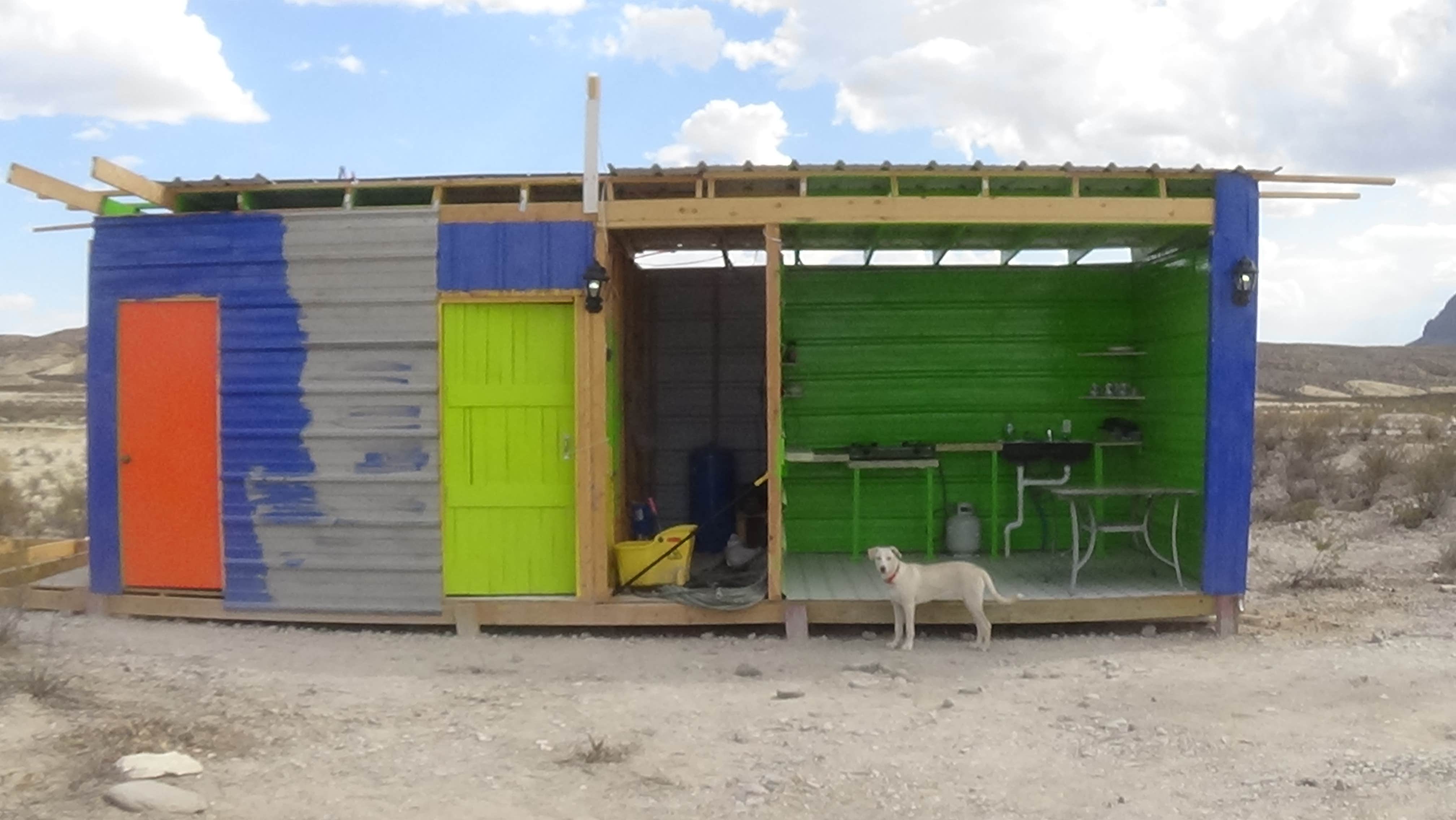 Robert E.'s photo of camping with pets at Eco-Ranch Sustainable Living Educational Center near Terlingua, TX
