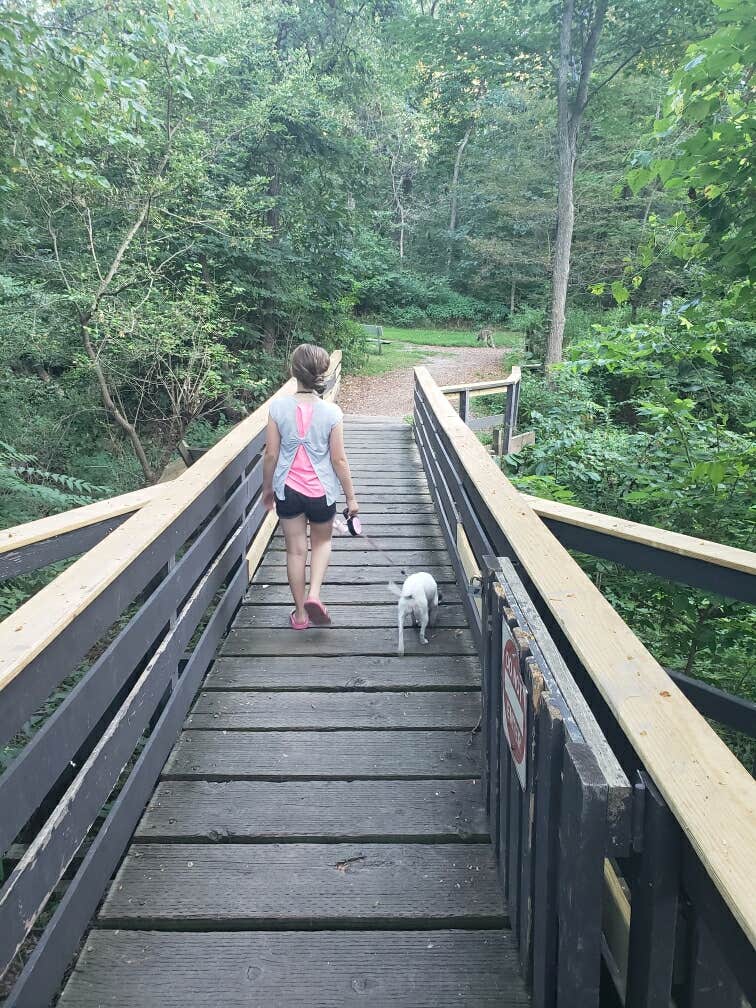 Tony B.'s photo of camping with pets at Hackberry Hollow Campground — Indian Cave State Park near Watson, MO