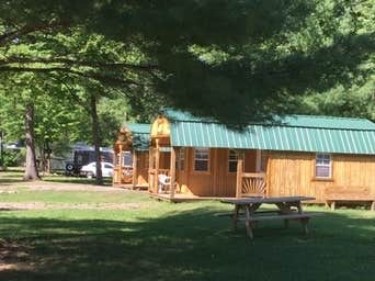 Janet R.'s photo of a cabin at Banning RV Park and Campground near Grantsburg, WI