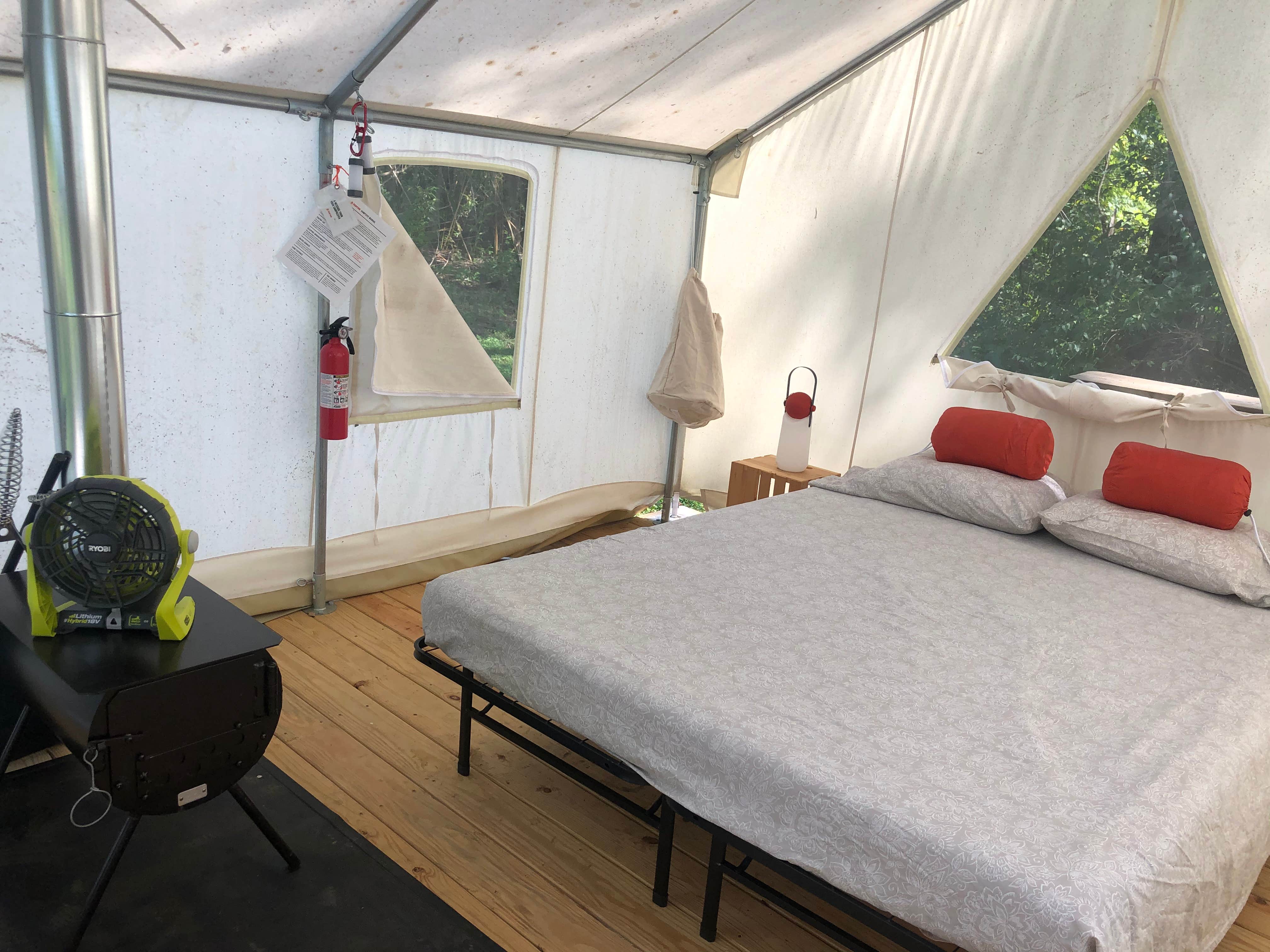 Lori H.'s photo of tent camping at Whooping Crane Farm near Springfield, TN