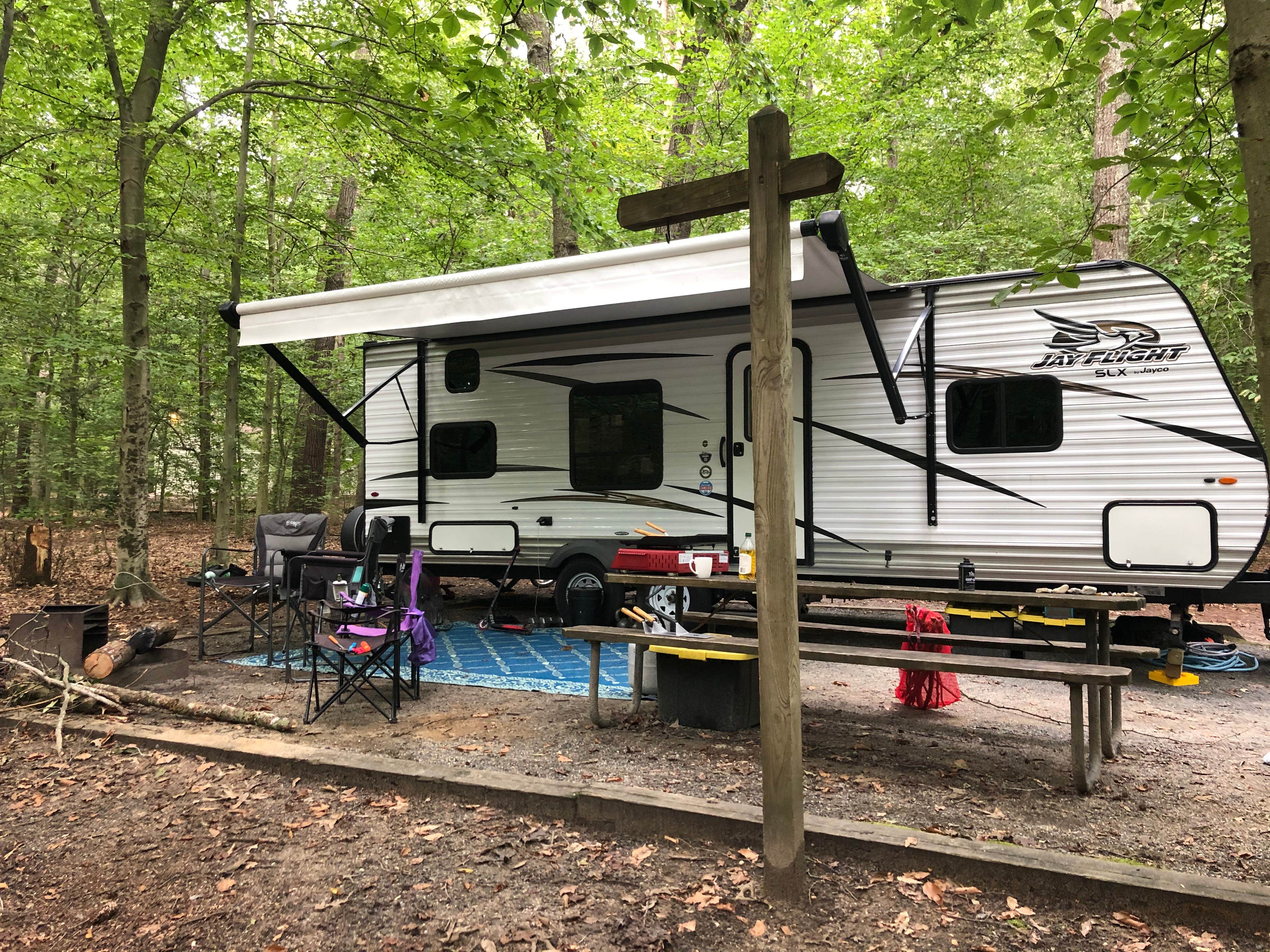 Kasey M.'s photo of rv camping at Tuckahoe State Park Campground near Townsend, DE