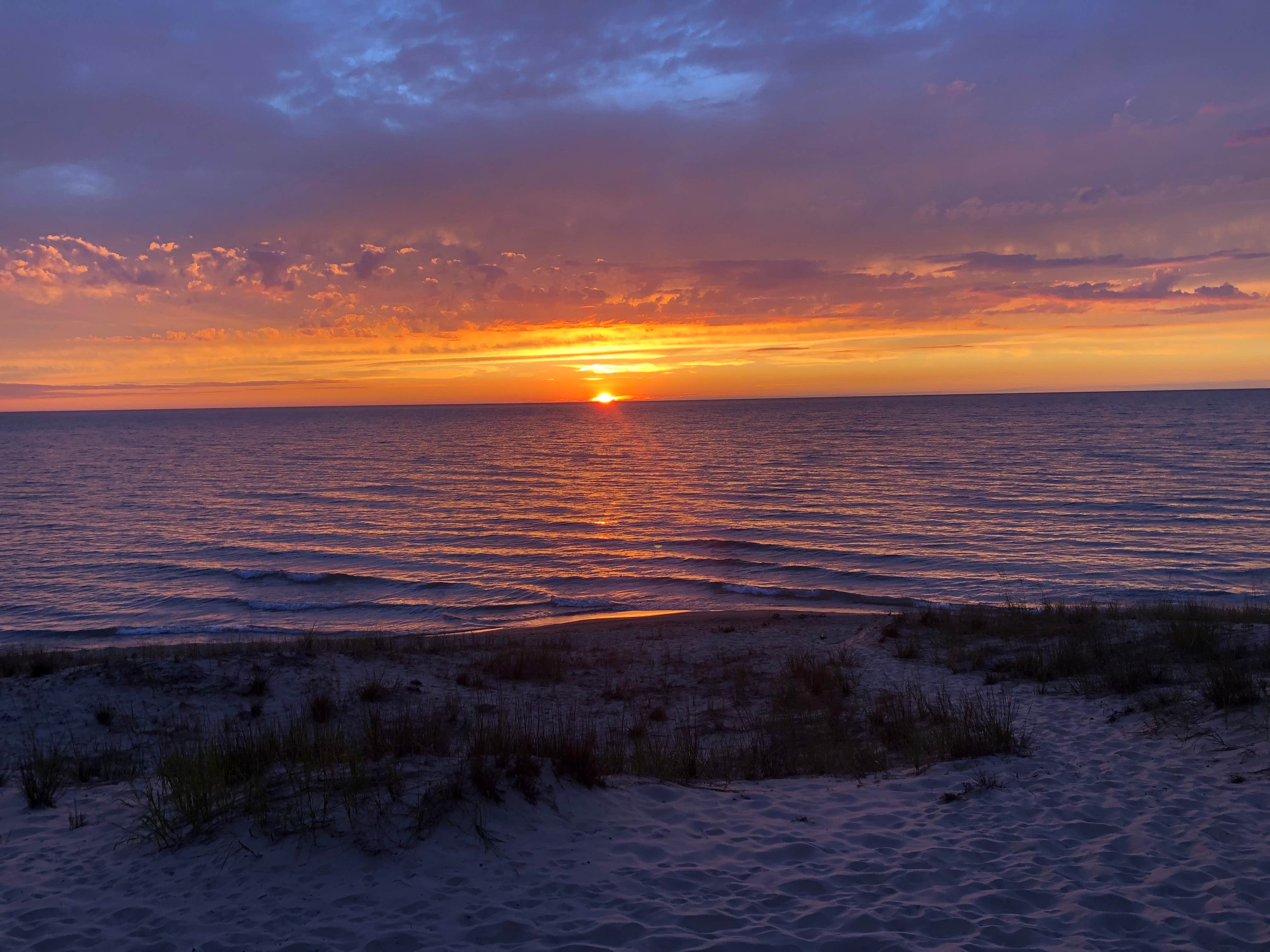 Deanna A.'s photo of a dispersed camping area at Nordhouse Dunes Wilderness - Green Road near Ludington, MI