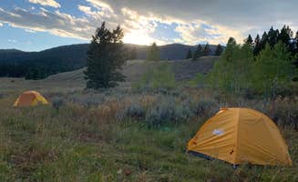 Kyleen's photo of tent camping at Targhee Creek near Island Park, ID