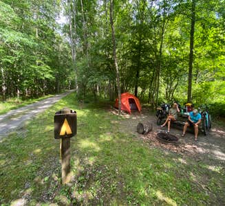Camper-submitted photo from Greenbrier River Trail Milepost 63.8 Primitive Campsite