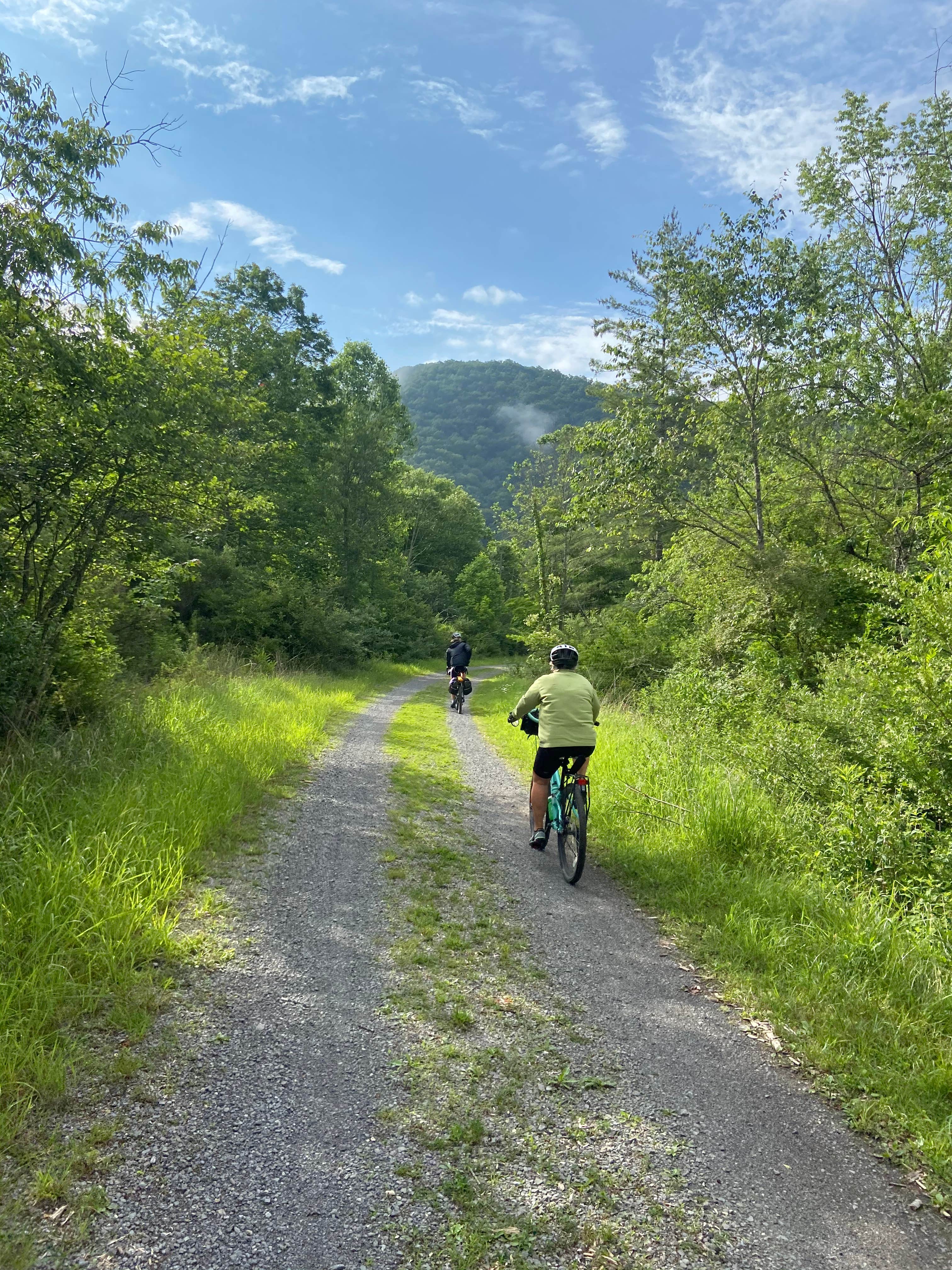 Camper-submitted photo at Greenbrier River Trail Mile Post 28.5 Primitive Campsite near Lewisburg, WV