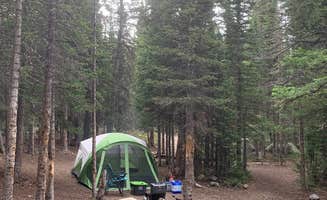 Nathan's photo of tent camping at Rainbow Lakes Wilderness Area near Eldorado Springs, CO