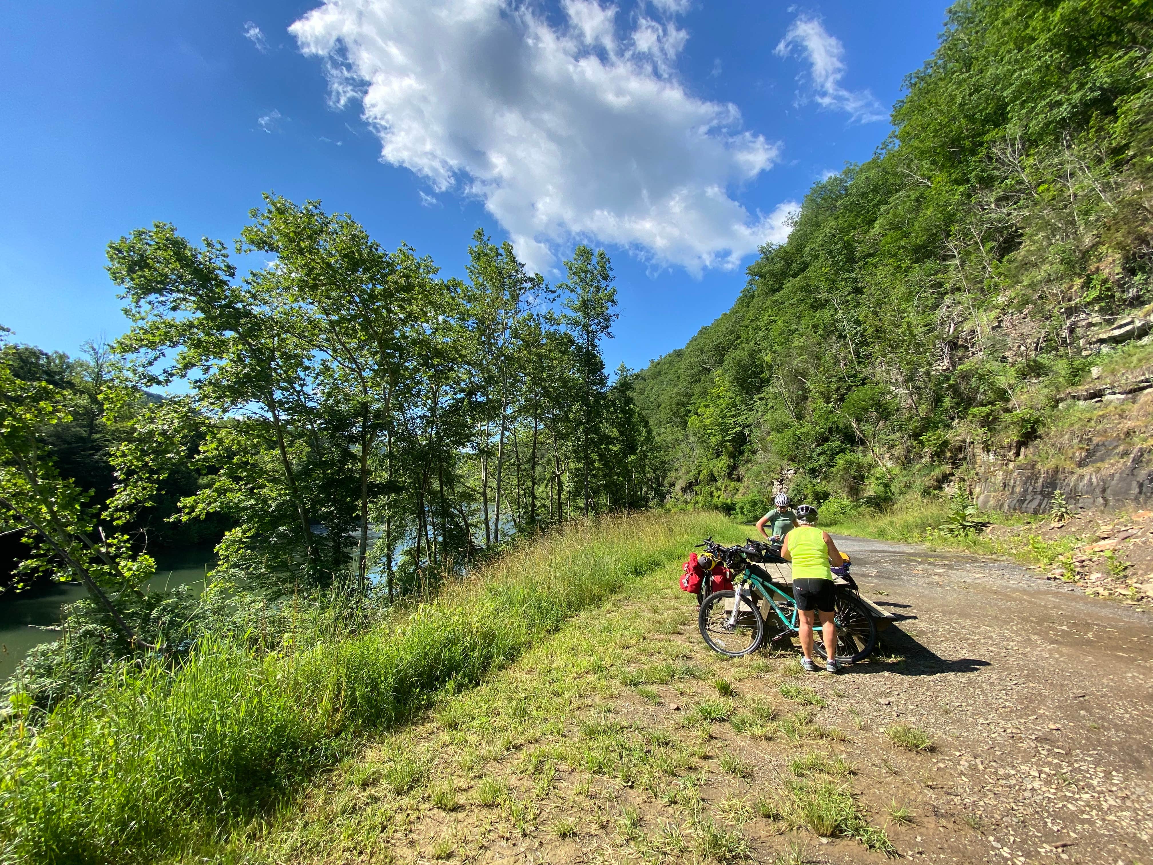 Camper submitted image from Greenbrier River Trail Mile Post 9.5 Primitive Campsite (Between Keister and Hopper, WV) - 2