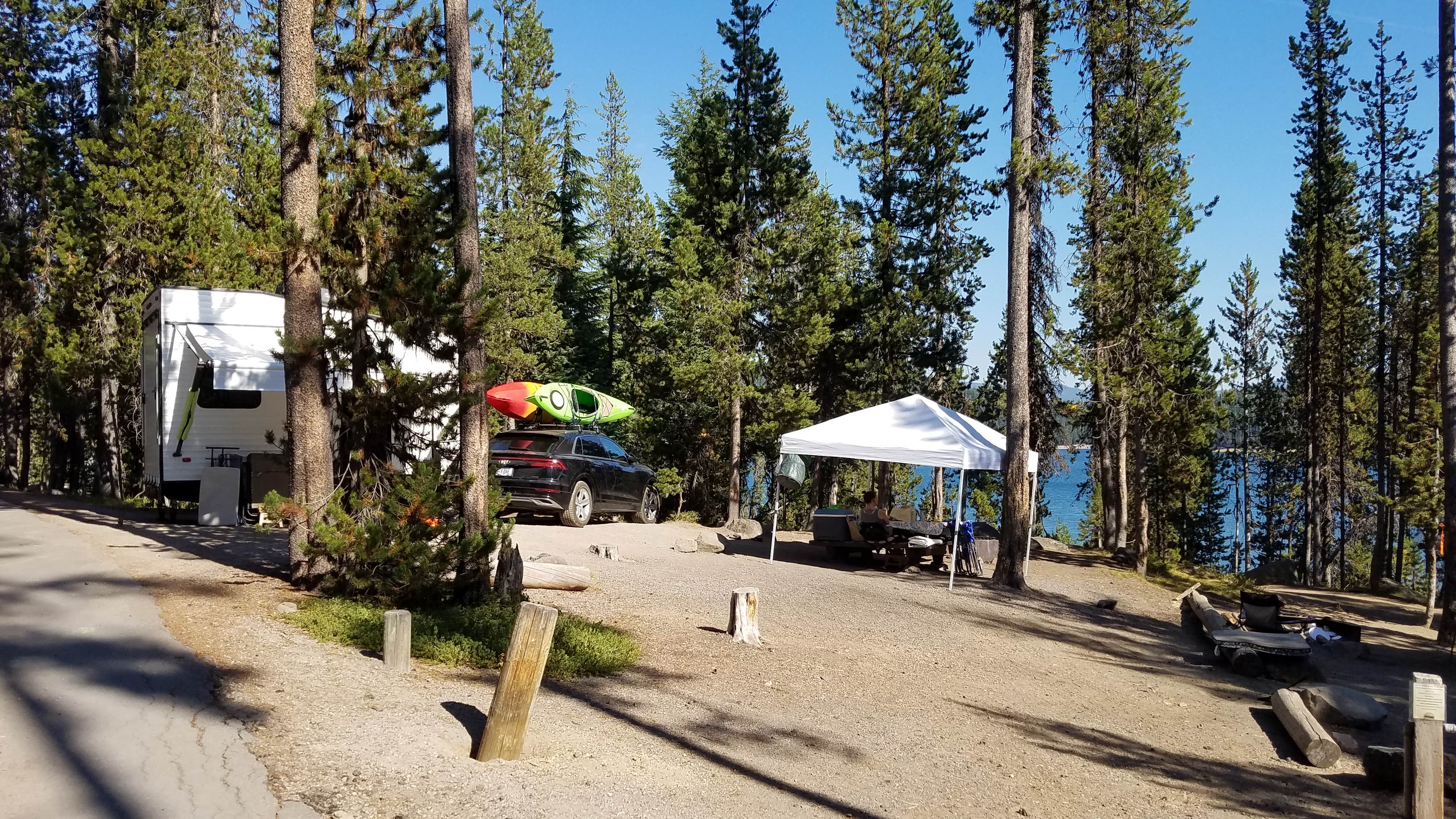 Gayle B.'s photo of tent camping at Elk Lake Campground near Canby, OR