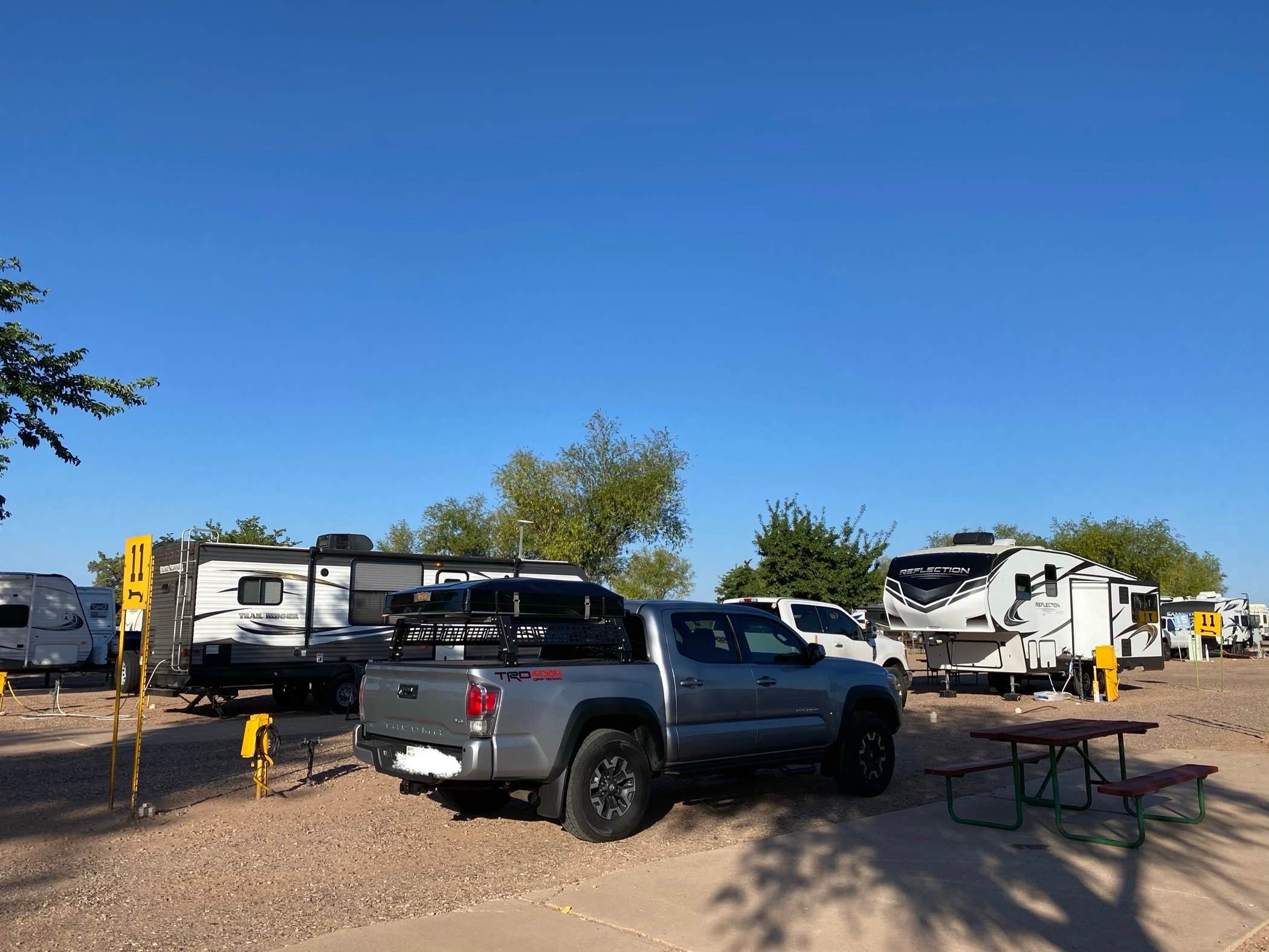 Amy E.'s photo of rv camping at OK RV Park near Chambers, AZ