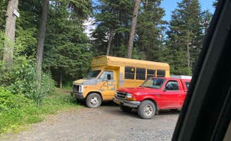 Tanya B.'s photo of rv camping at Gold Creek Gold Mine near Whittier, AK