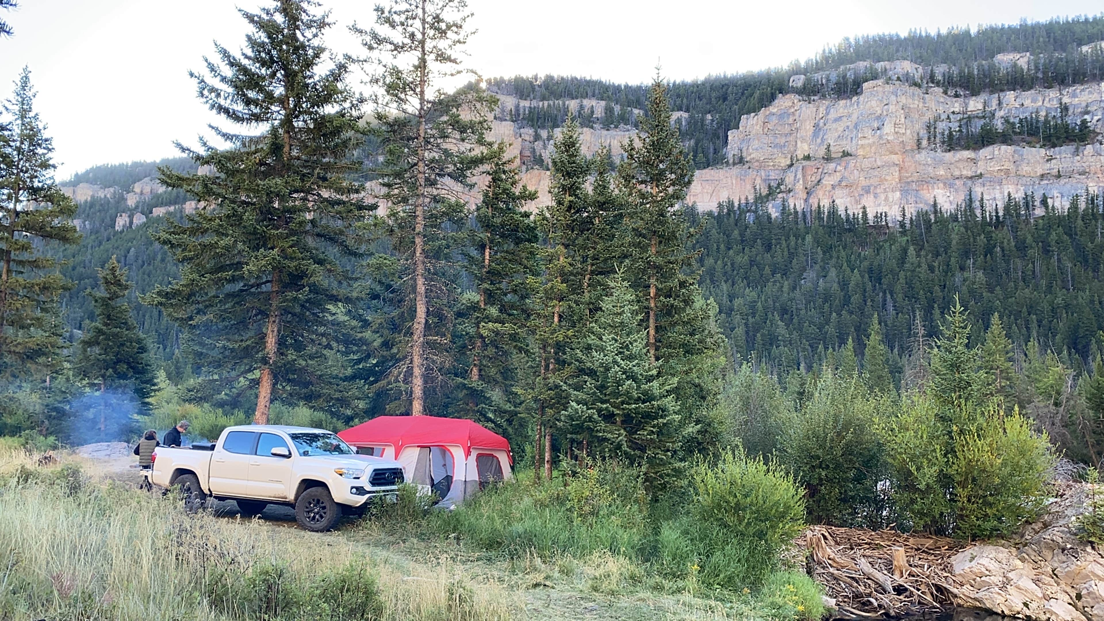 Rachel S.'s photo of a dispersed camping area at Little Sunlight Camping Area near Roscoe, MT