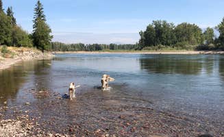 Lynn A.'s photo of camping with pets at Spruce Park On The River near Kalispell, MT