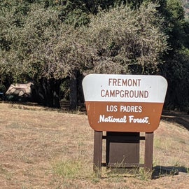 Campsite sign. Can't miss it from the main road.