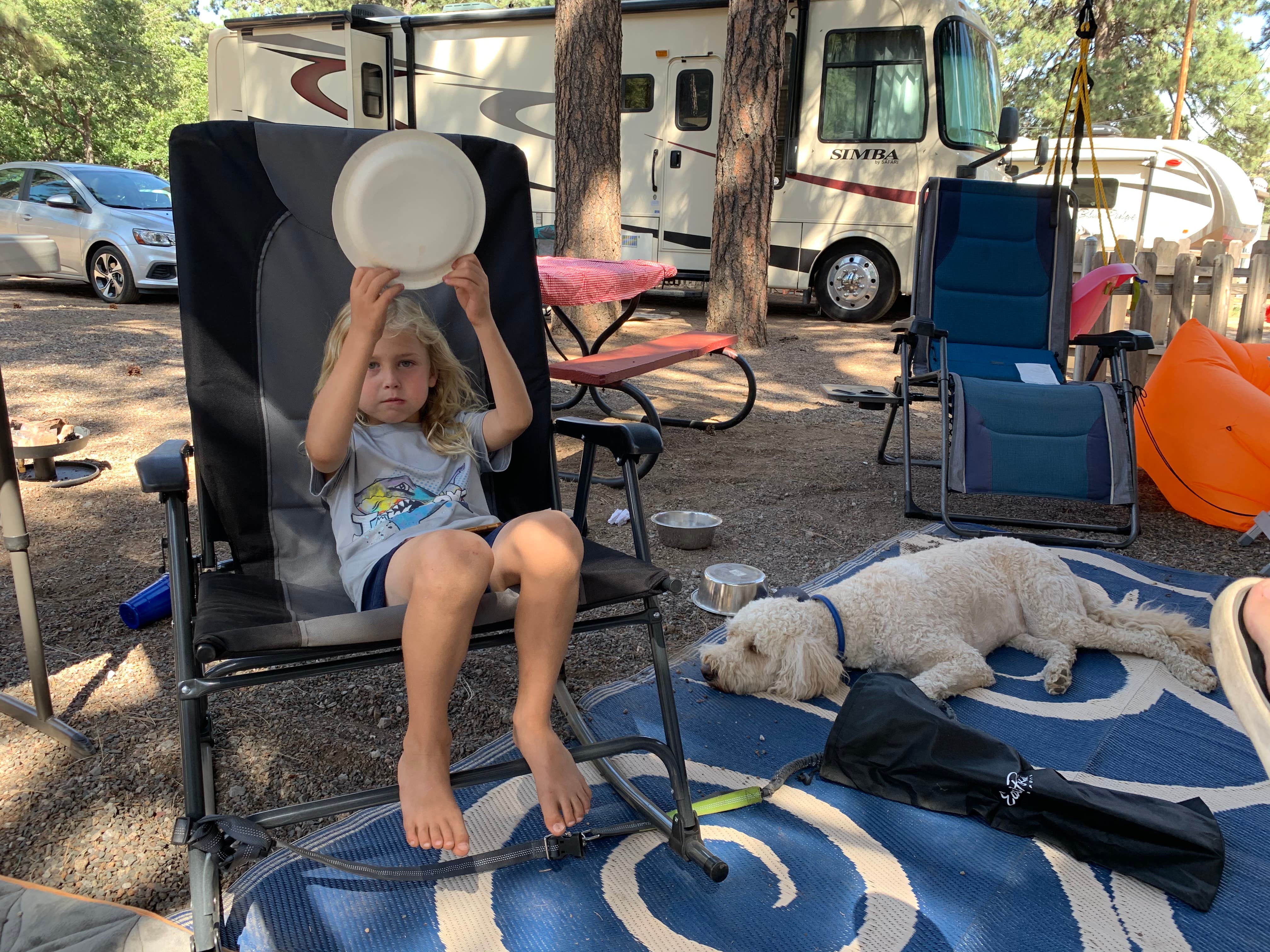 Jared T.'s photo of camping with pets at Flagstaff RV Park (formally Greer's Pine Shadows RV Park) near Flagstaff, AZ