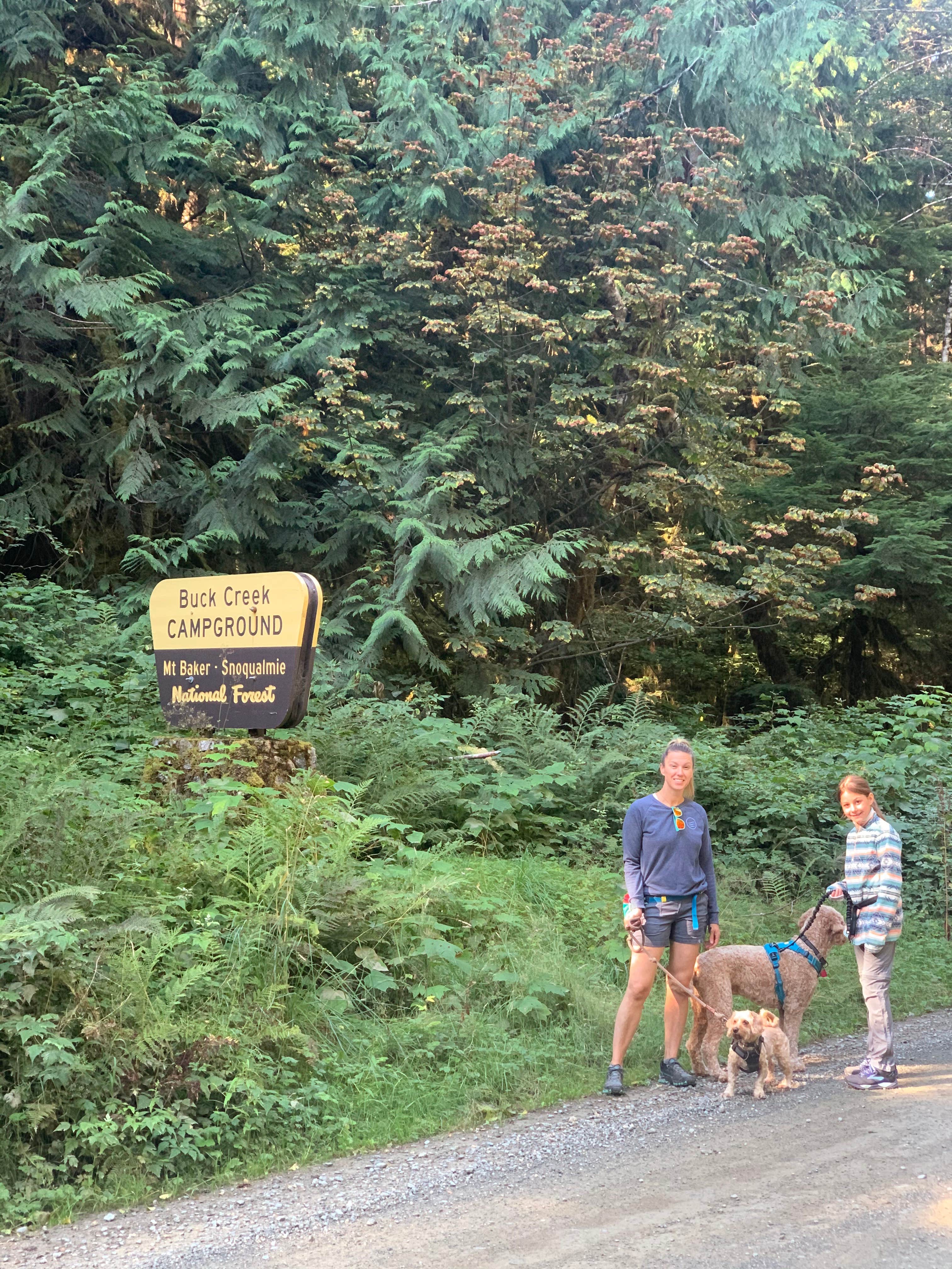 Christina W.'s photo of camping with pets at Buck Creek Campground near Concrete, WA