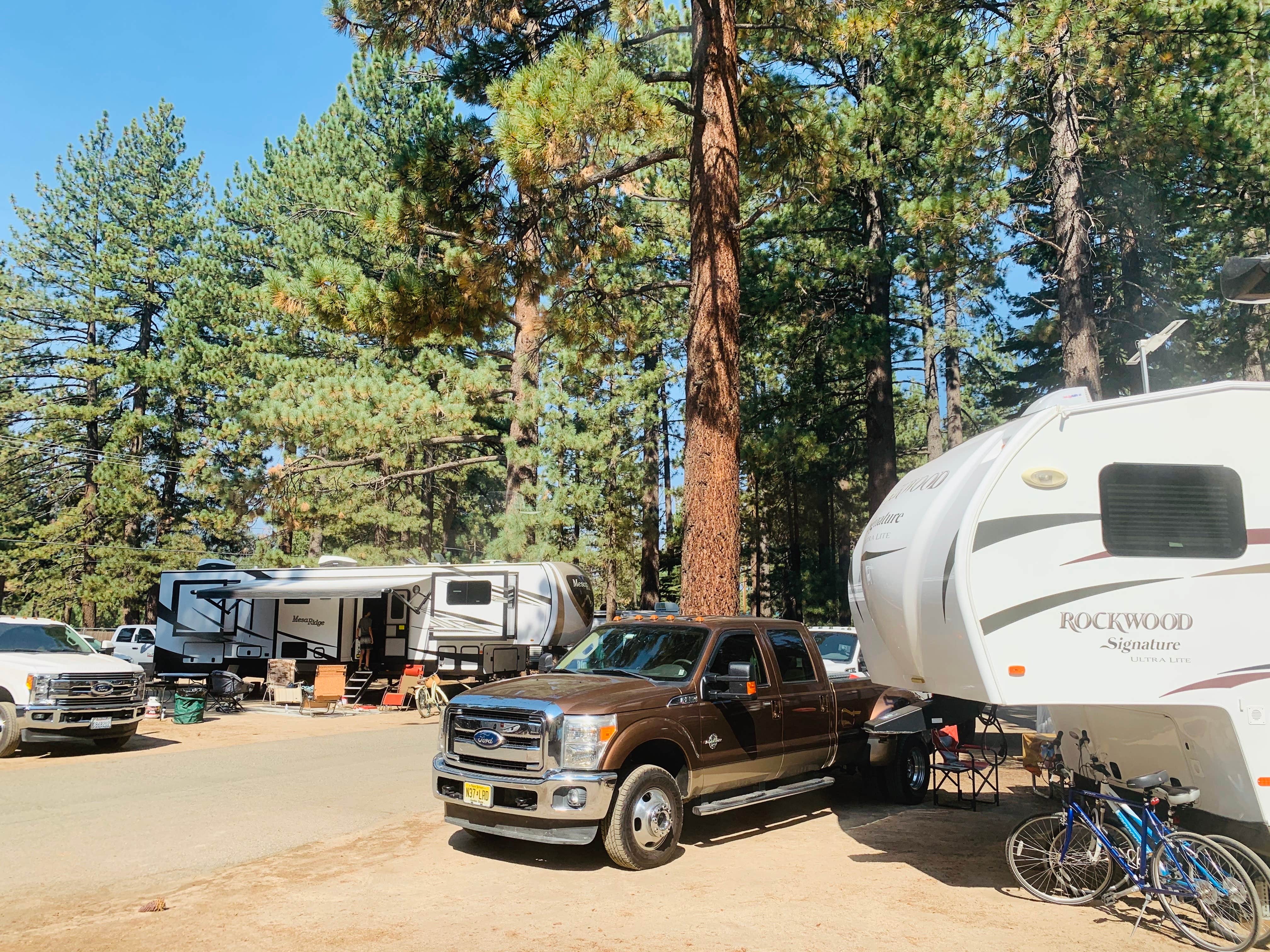 Penélope F.'s photo of rv camping at Tahoe Valley Campground near Pollock Pines, CA