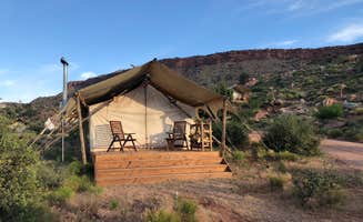 Erik S.'s photo of tent camping at Zion Under Canvas near Hurricane, UT