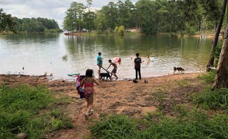 Sunny W.'s photo of camping with pets at Mistletoe State Park Campground near Woodland, GA