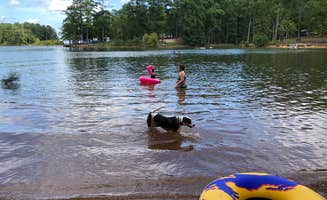 Sonyia W.'s photo of camping with pets at Mistletoe State Park Campground near J. Strom Thurmond Lake