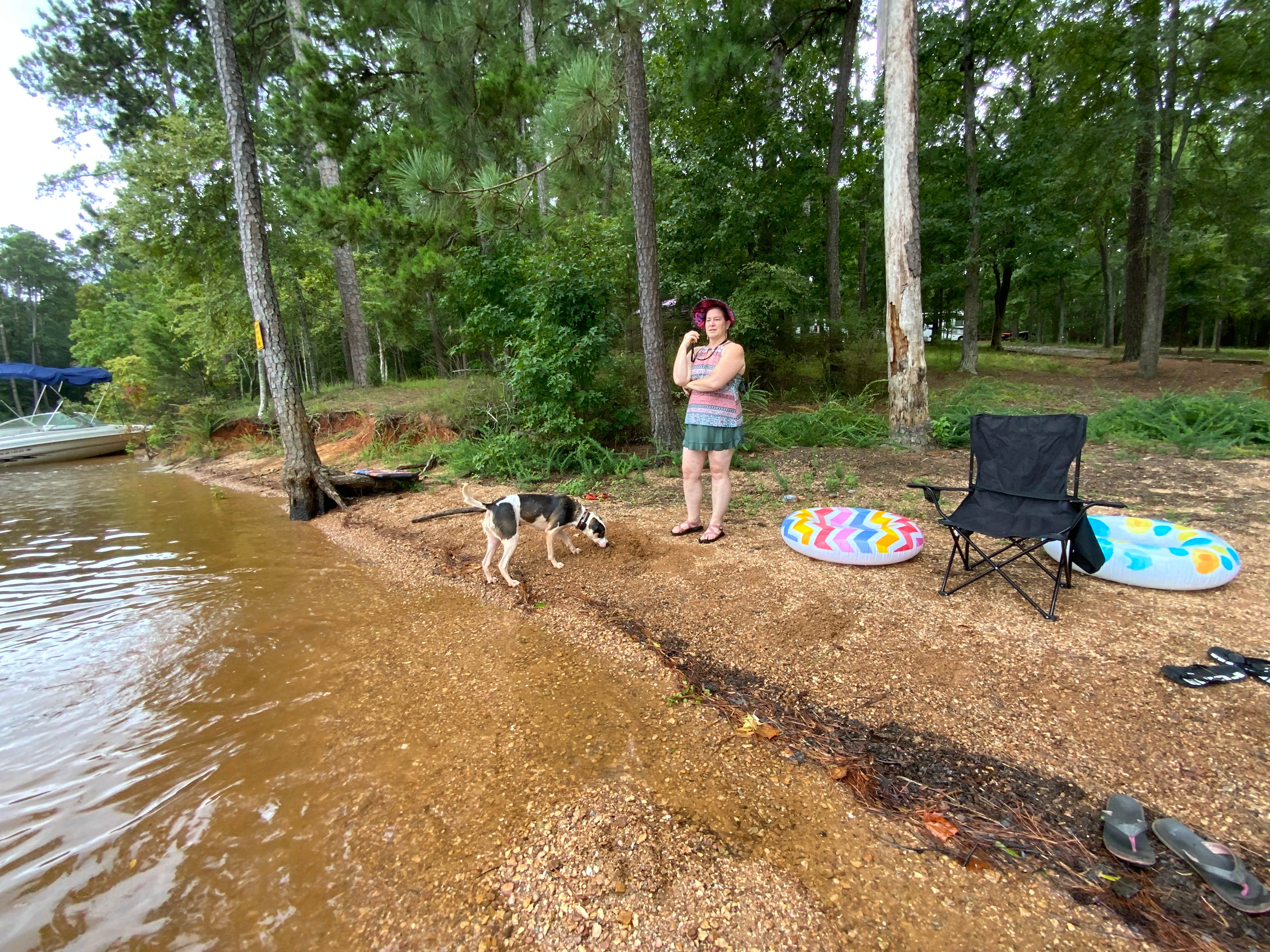 Sonyia W.'s photo of camping with pets at Mistletoe State Park Campground near Greensboro, GA
