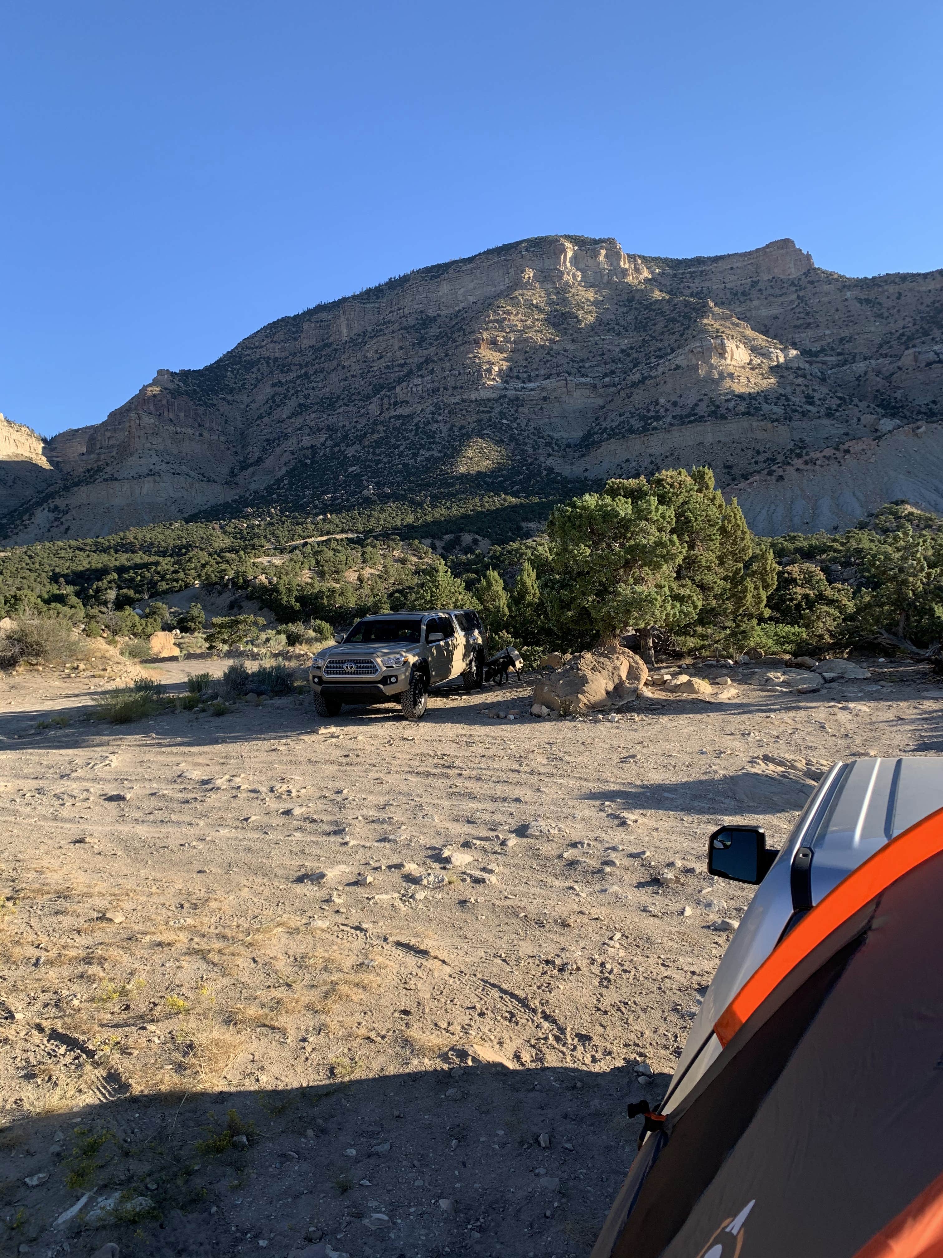 Jake L.'s photo of a dispersed camping area at New Joe's Bouldering Area Campground near Ferron, UT