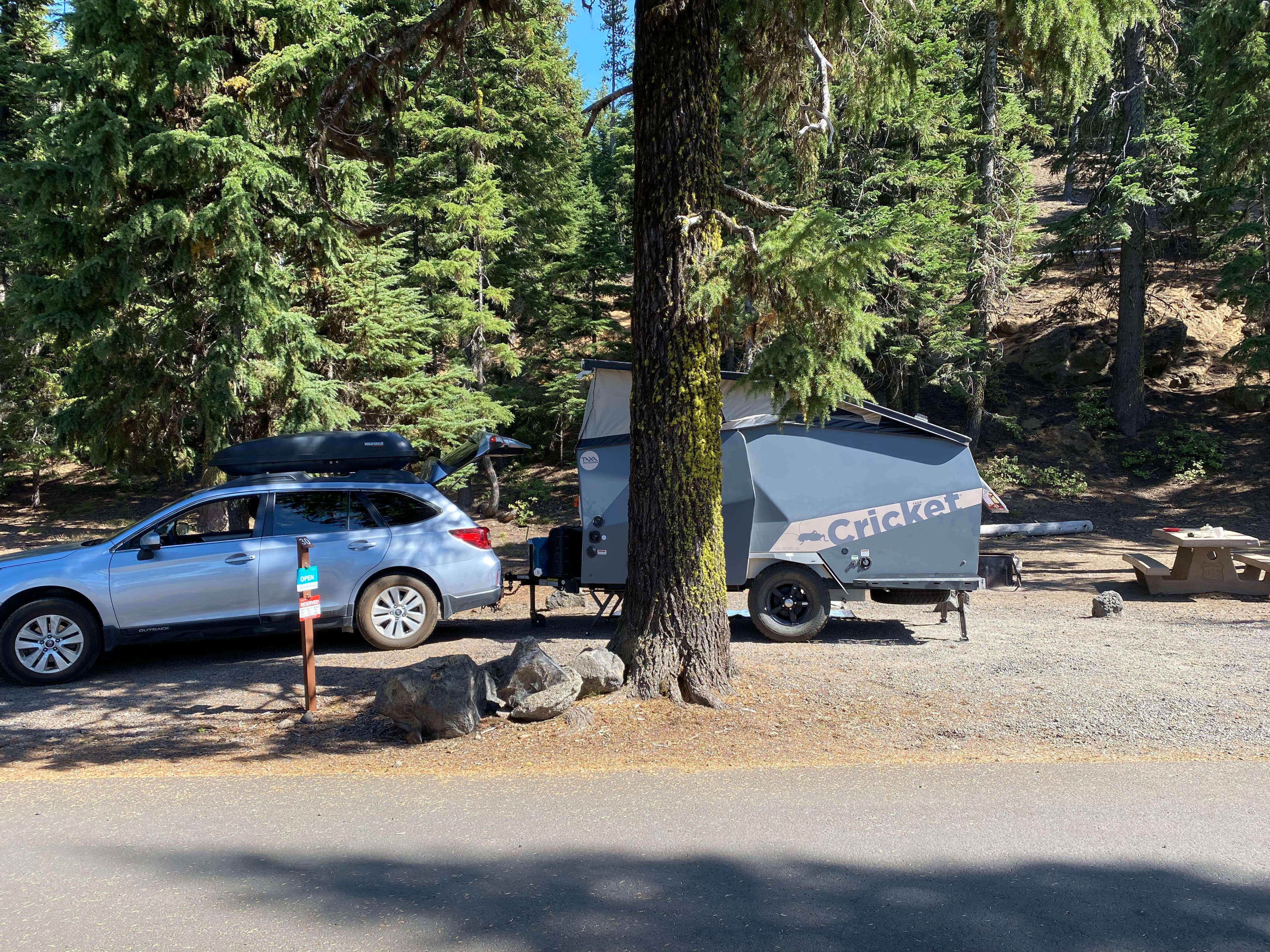Sarah S.'s photo of rv camping at Little Crater Campground near La Pine, OR
