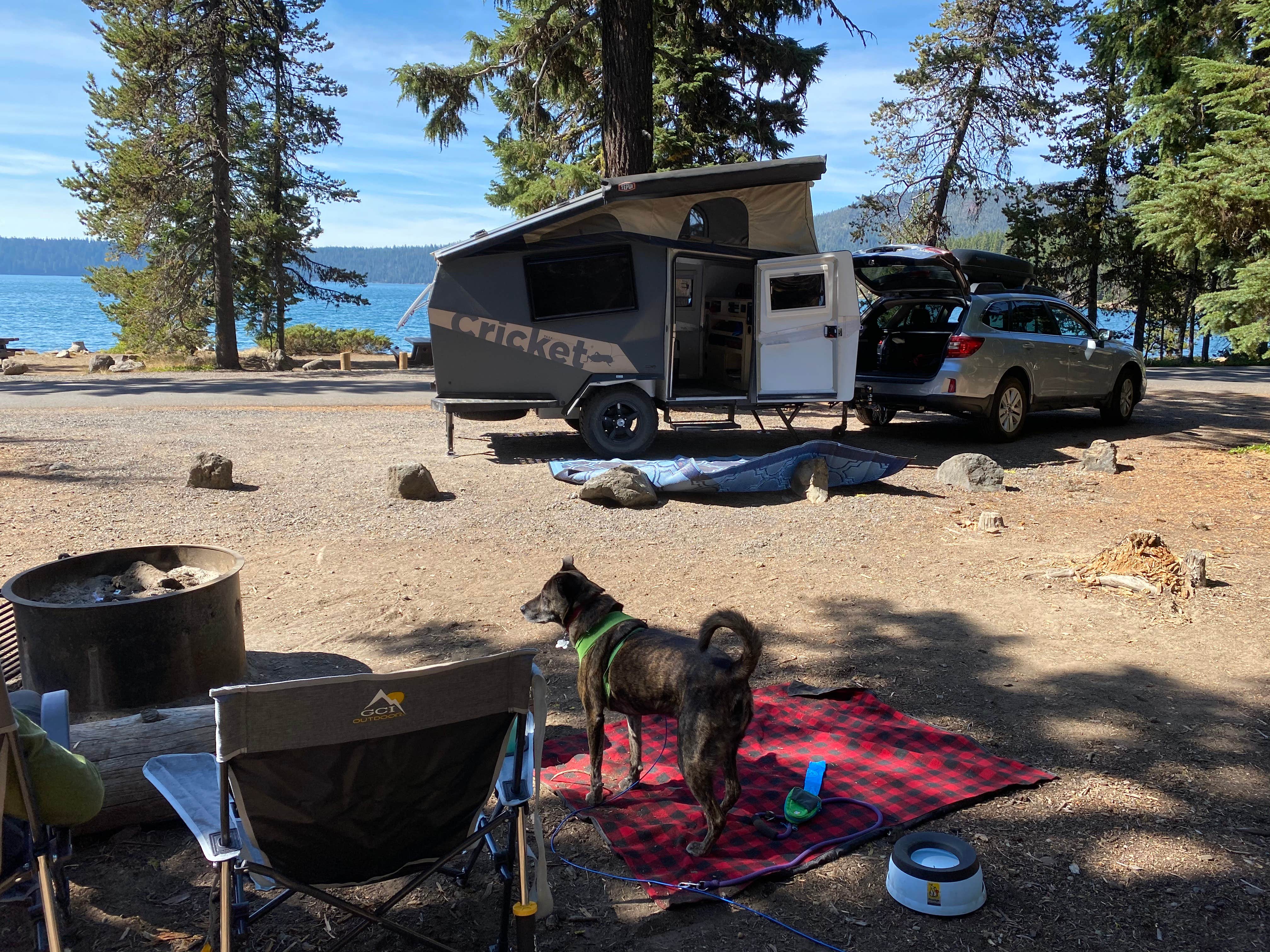 Sarah S.'s photo of camping with pets at Little Crater Campground near Brothers, OR