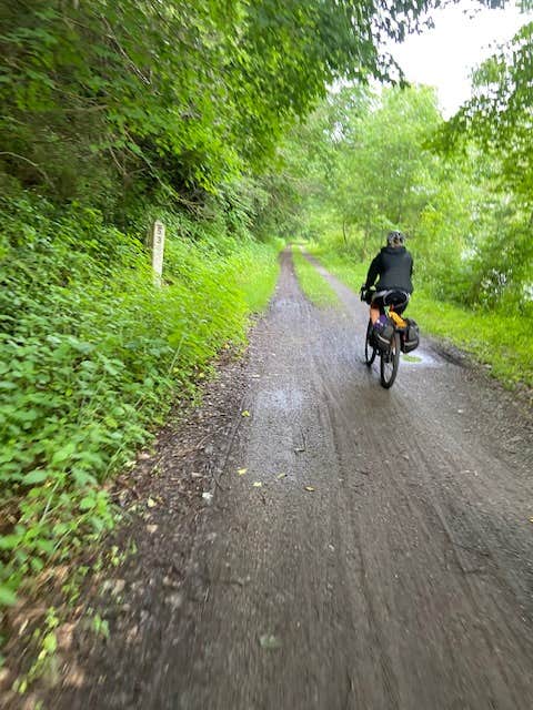 Camper submitted image from Greenbrier River Trail Mile Post 49.3 Primitive Campsite - 3