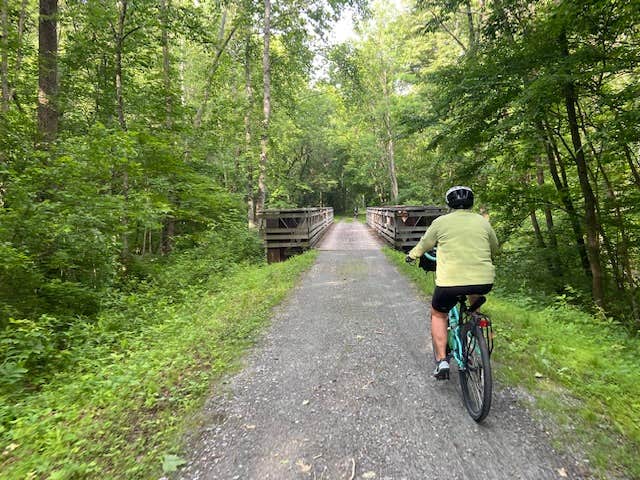 Yet another bridge...but this one offers access to water below, just a hundred yards or so from primitive campsite 49.3
