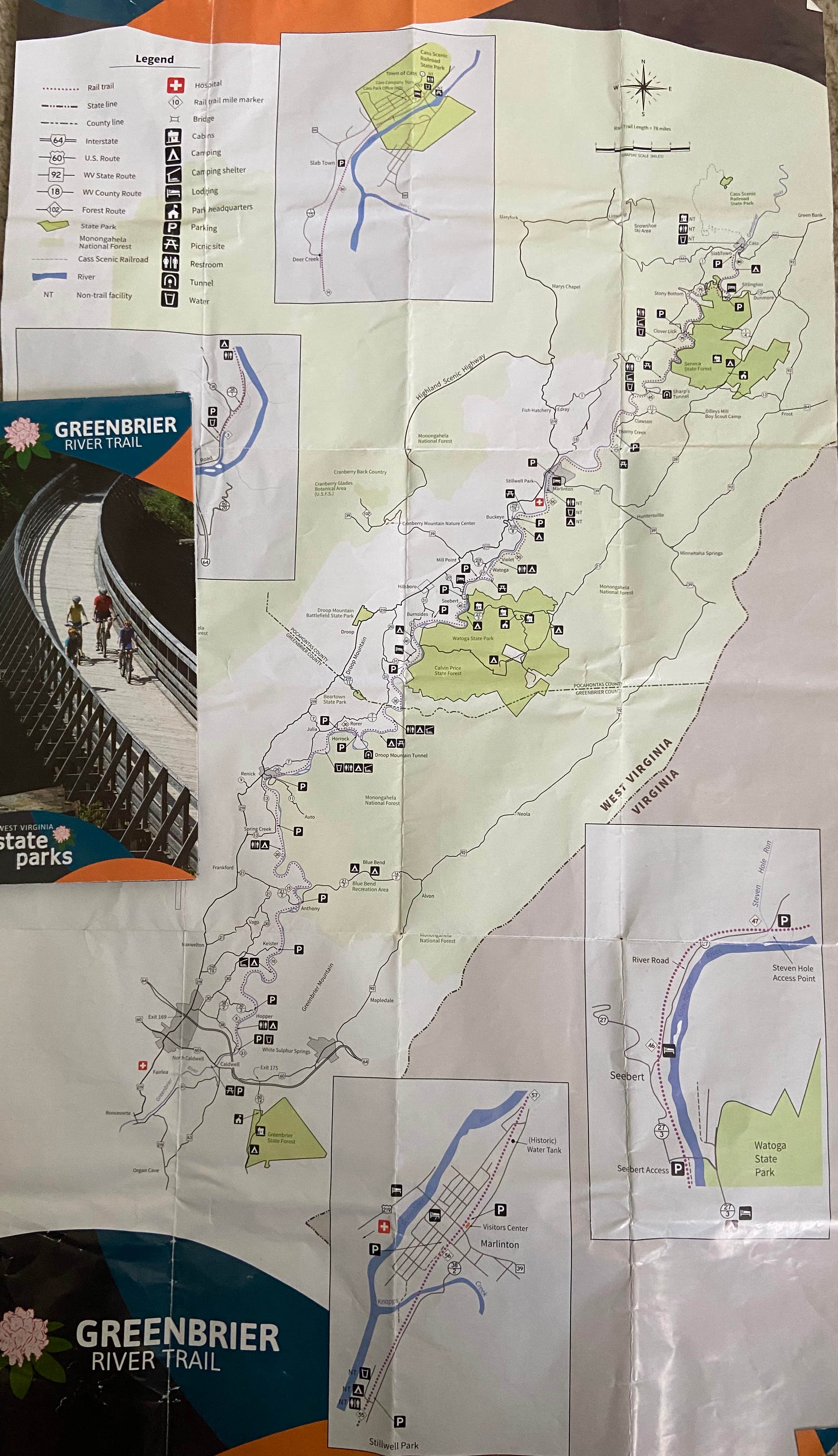 Camper-submitted photo at Greenbrier River Trail Mile Post 49.3 Primitive Campsite near Sandstone, WV