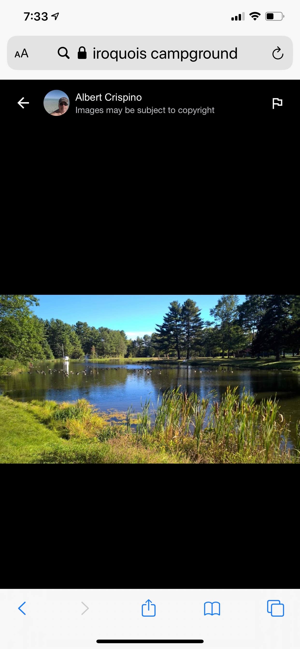 Camper-submitted photo at Iroquois Campground & RV Park near Waterbury Center, VT