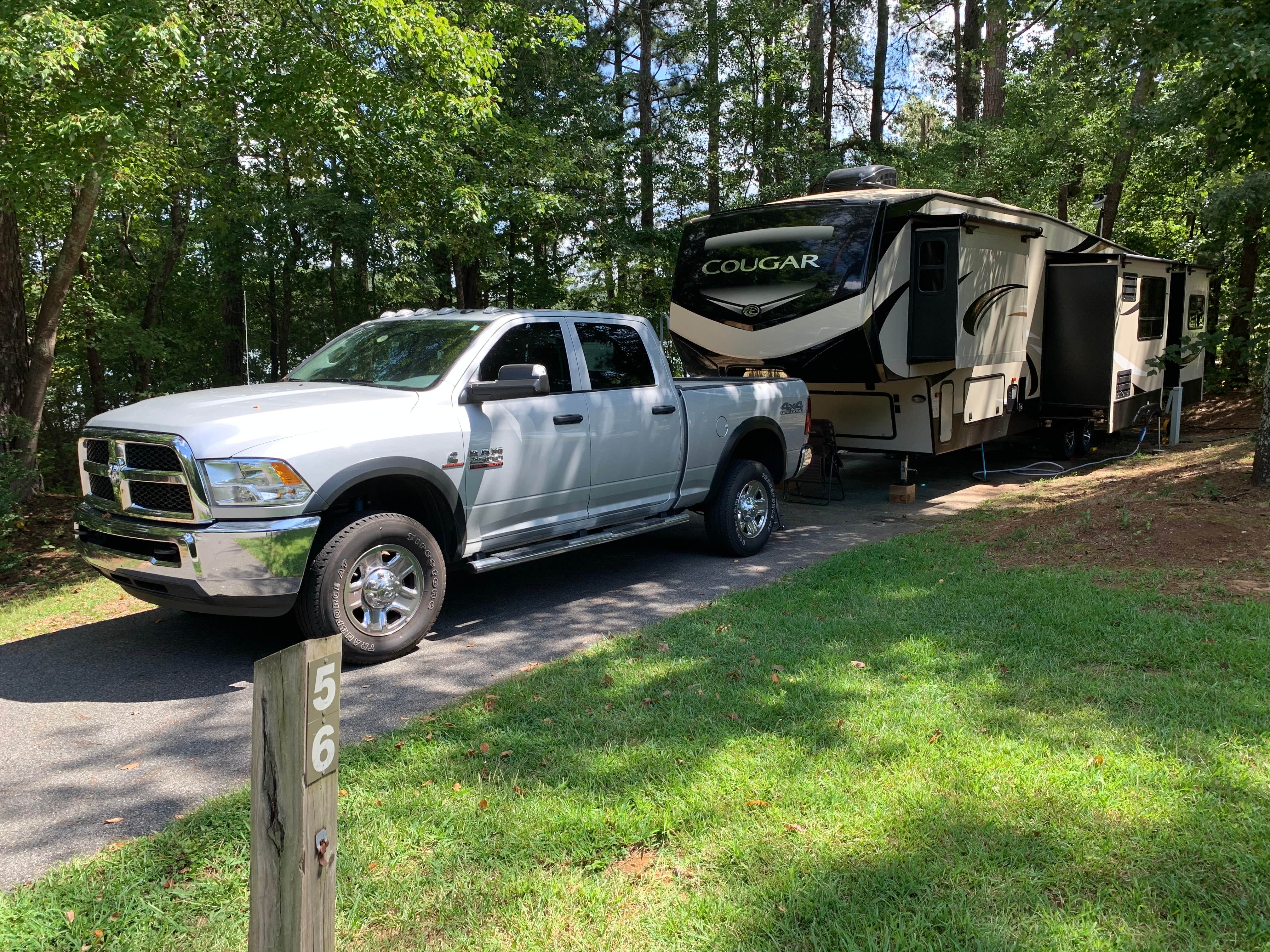 Mike K.'s photo of rv camping at Bald Ridge Creek near Flowery Branch, GA