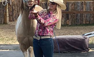 Patsy W.'s photo of camping with a horse at Terry Bison Ranch near Laramie, WY