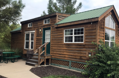 Amanda M.'s photo of a cabin at Worlds of Fun Village near Olathe, KS