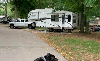 Haylie M.'s photo of camping with pets at Johnny Appleseed Campground near Ossian, IN