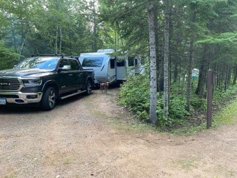 Jill W.'s photo of rv camping at Amnicon Falls State Park Campground near Cable, WI
