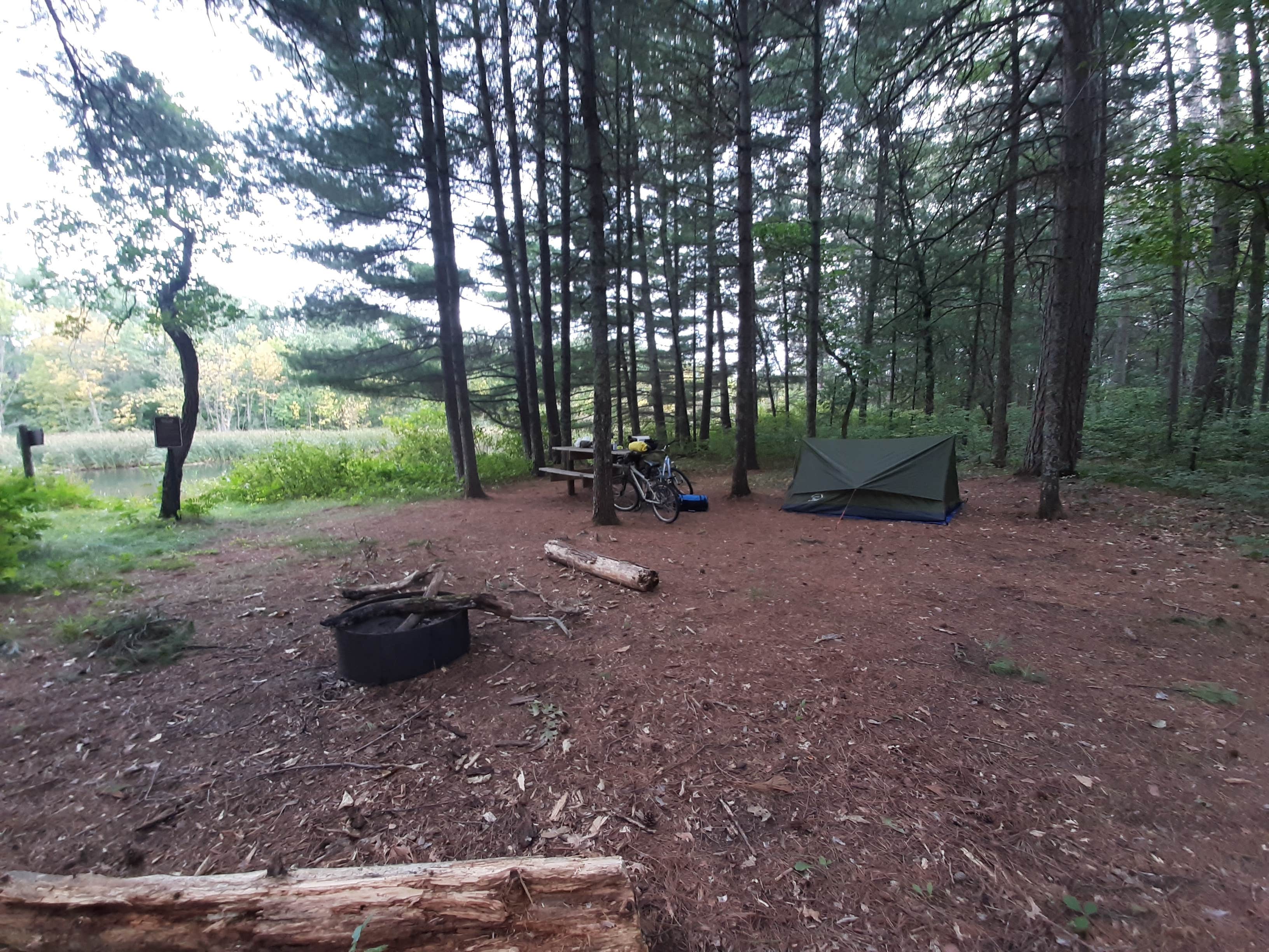 Camper submitted image from Paul Bunyan Trail Canoe Campsite - 2