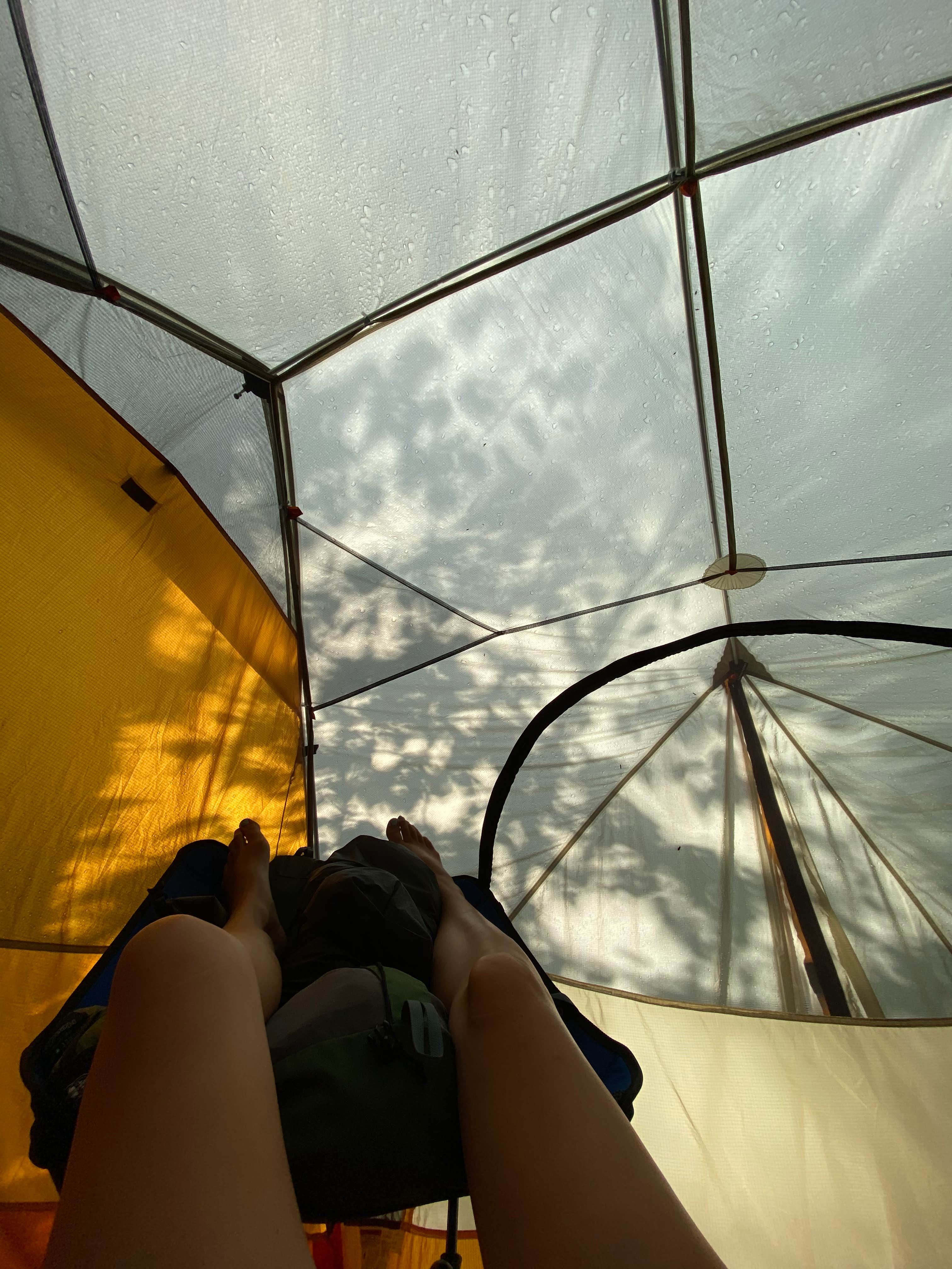 Steph H.'s photo of tent camping at Camp Creek (formerly Indian Camp Creek), Superior Hiking Trail near Tofte, MN
