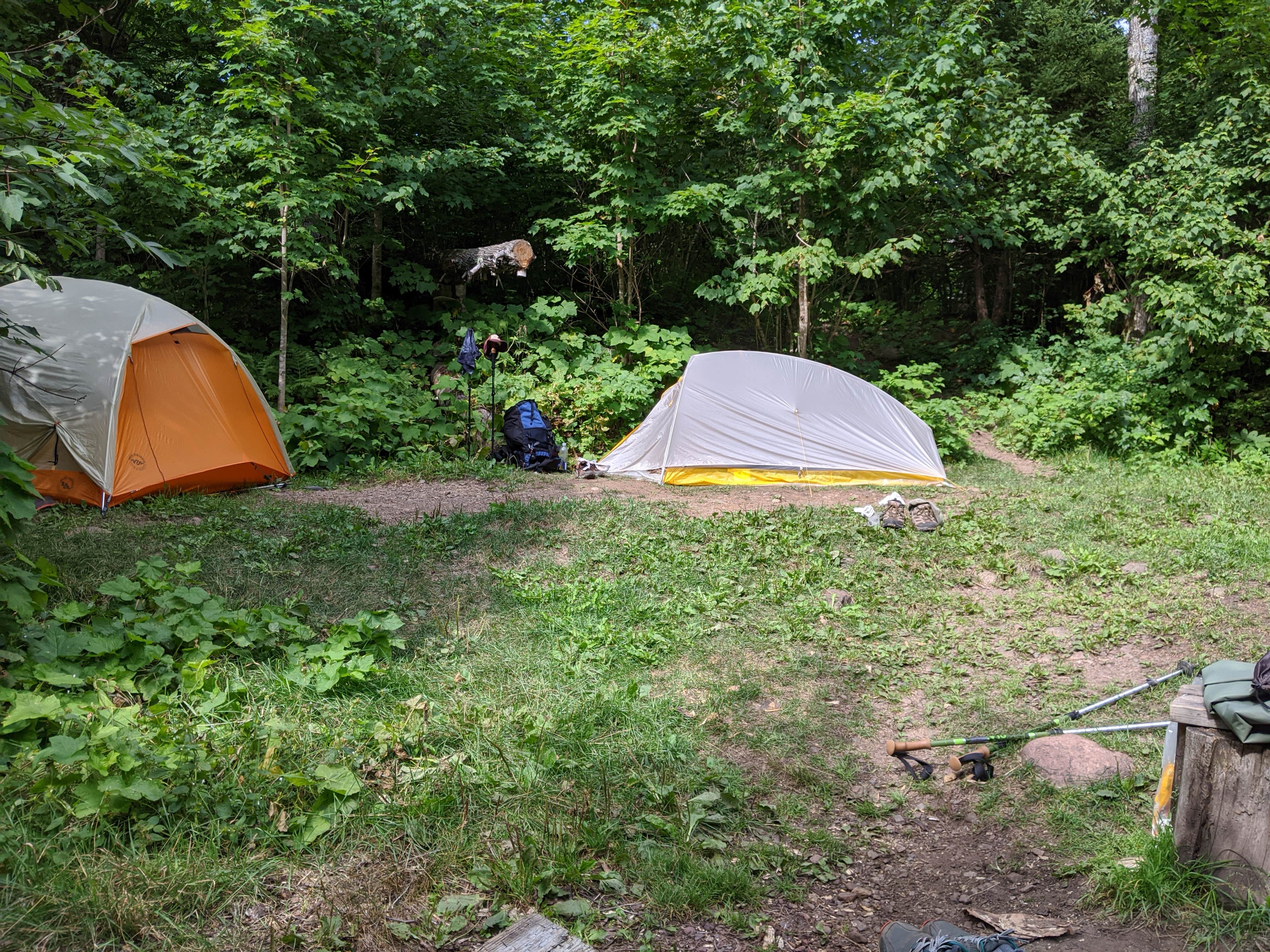 Steph H.'s photo of tent camping at East Rollins Creek, Superior Hiking Trail near Tofte, MN