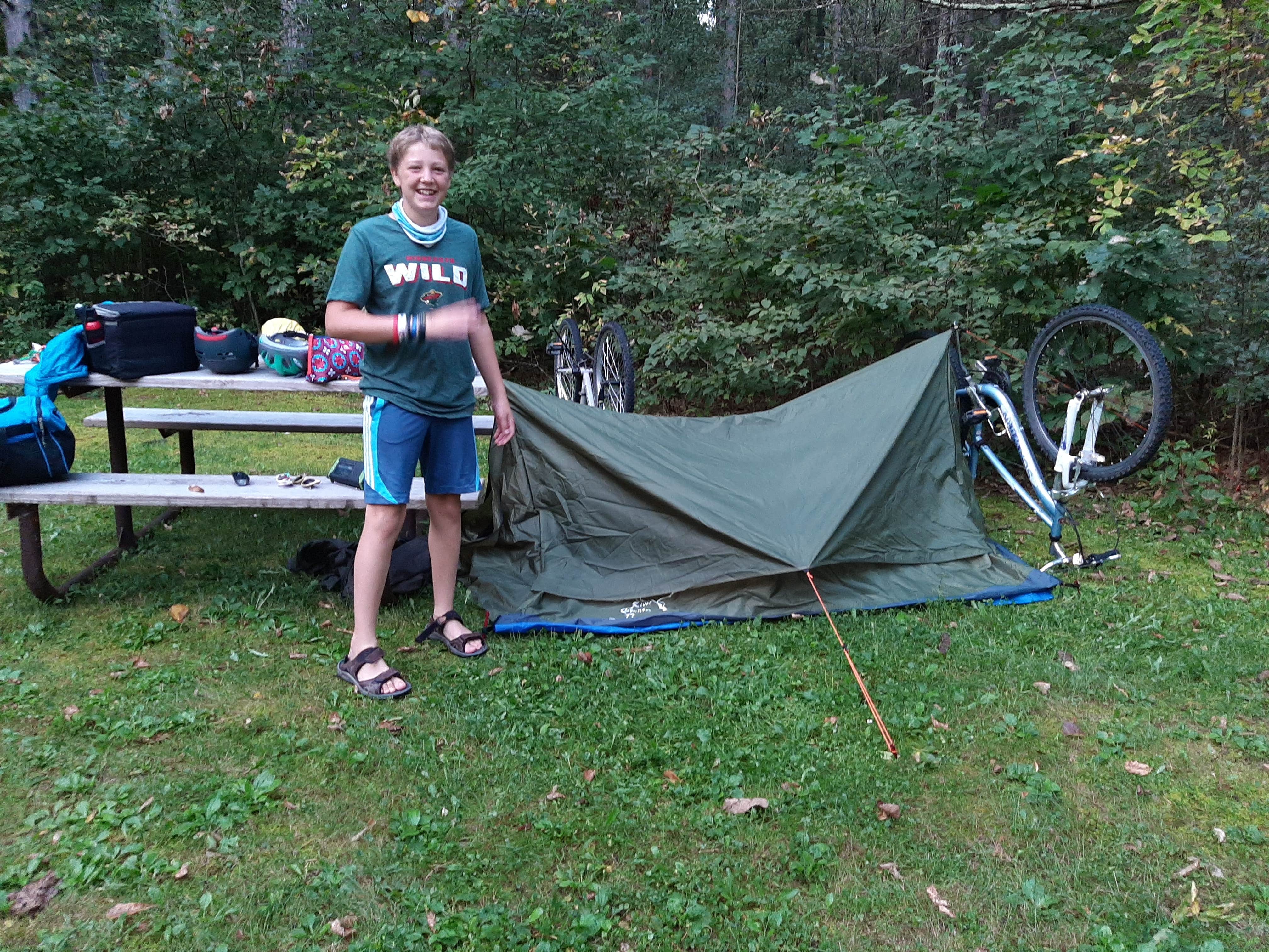 Camper submitted image from Canoe Landing  Campsite at Crow Wing State Park - 1