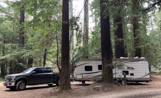 Katie B.'s photo of rv camping at Gualala River Redwood Park near Manchester, CA