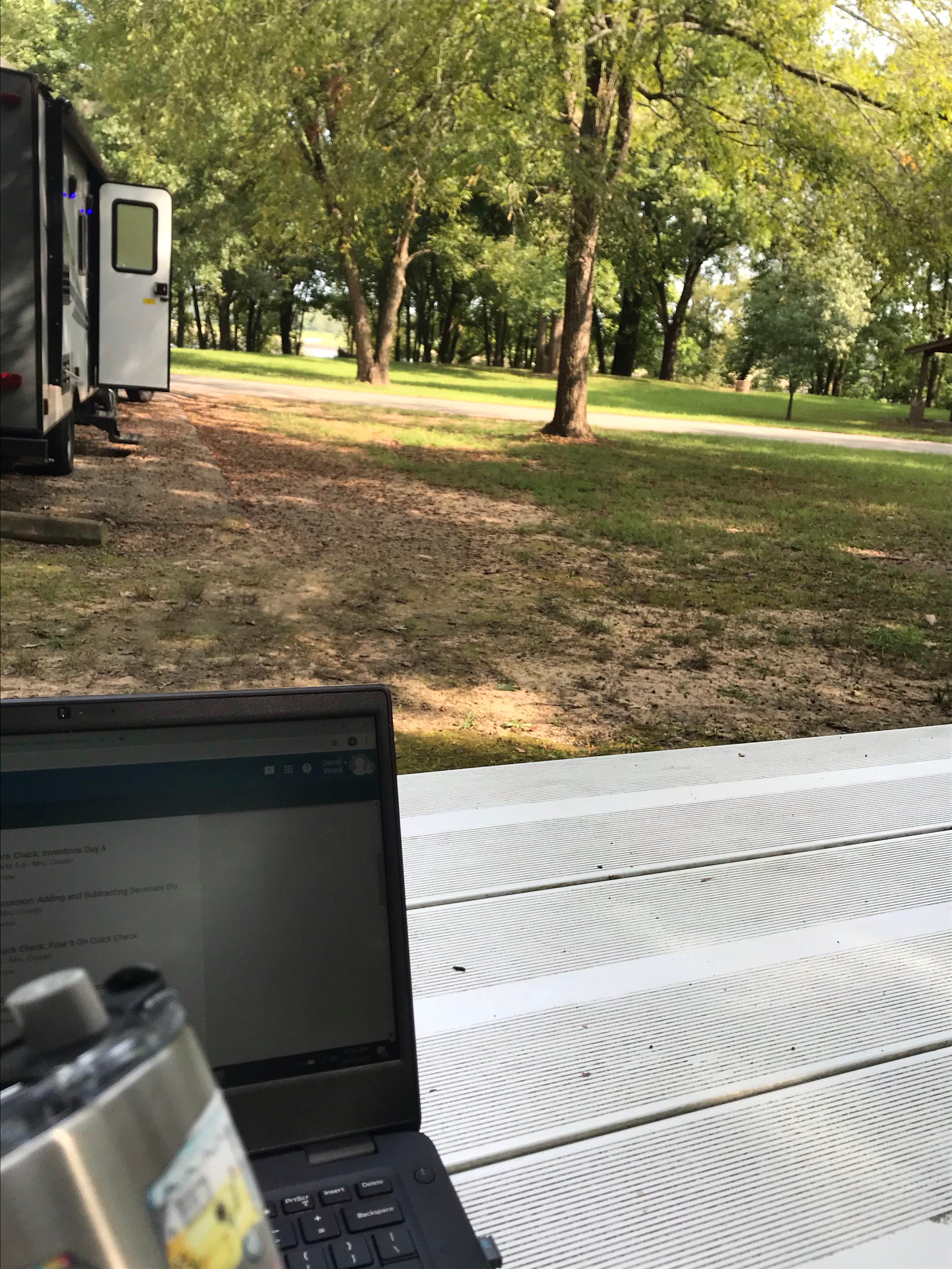 Sandra W.&#x27;s photo of rv camping at Springhill near John Paul Hammerschmidt Lake