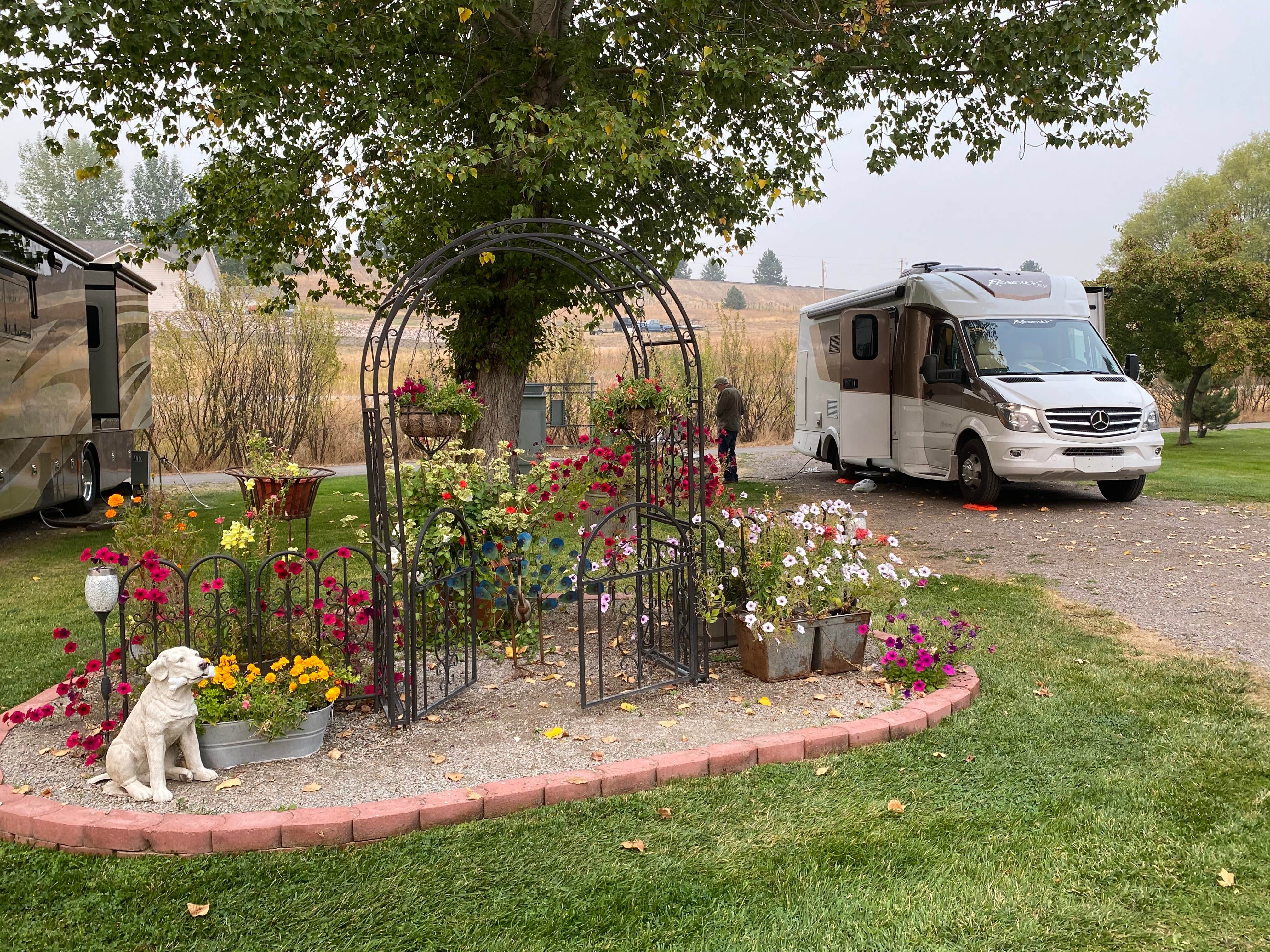 Ann F.'s photo of rv camping at Jim & Mary's RV Park near Seeley Lake, MT