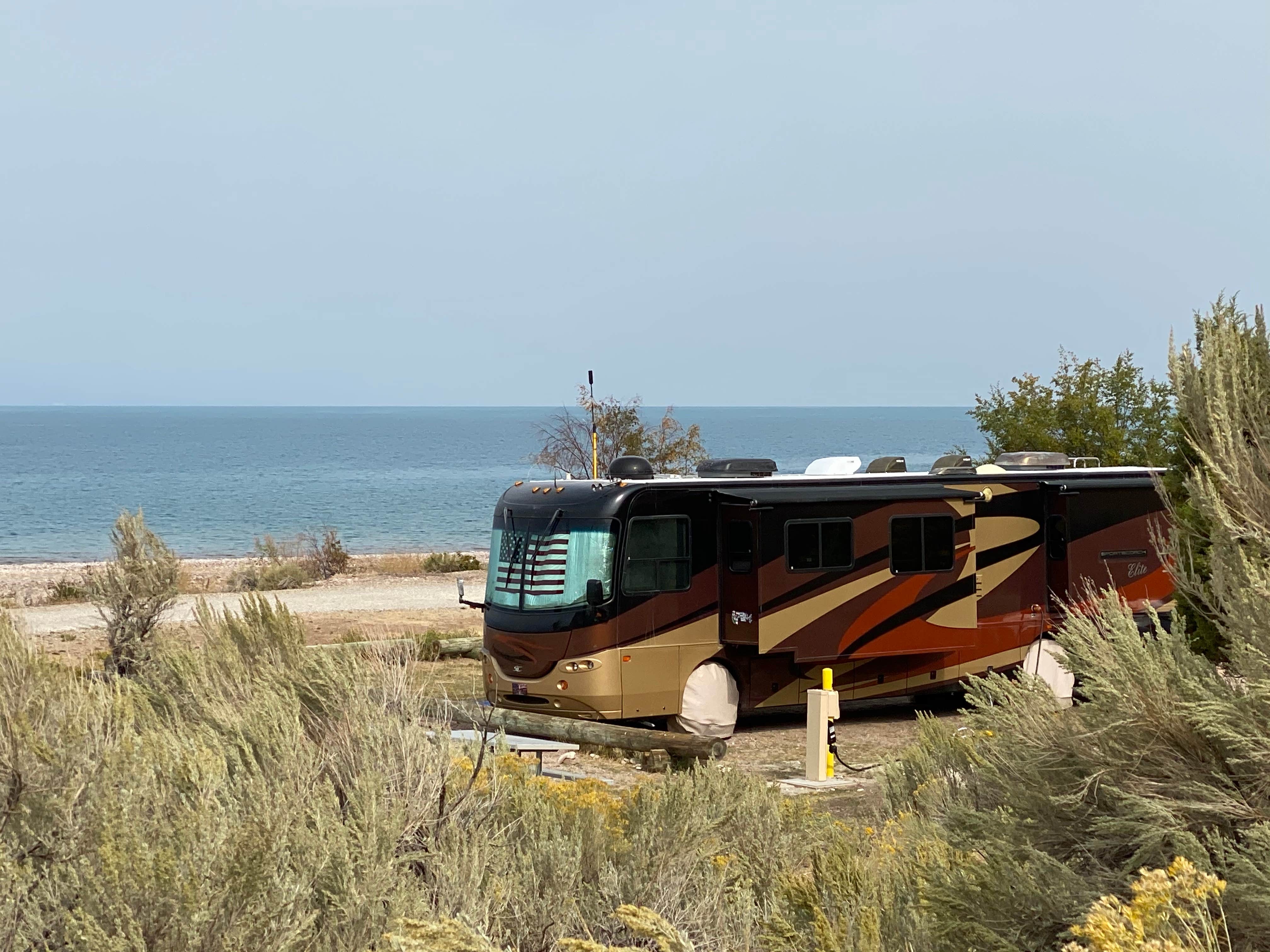 John M.'s photo of rv camping at South Eden Campground — Bear Lake State Park near Woodruff, UT