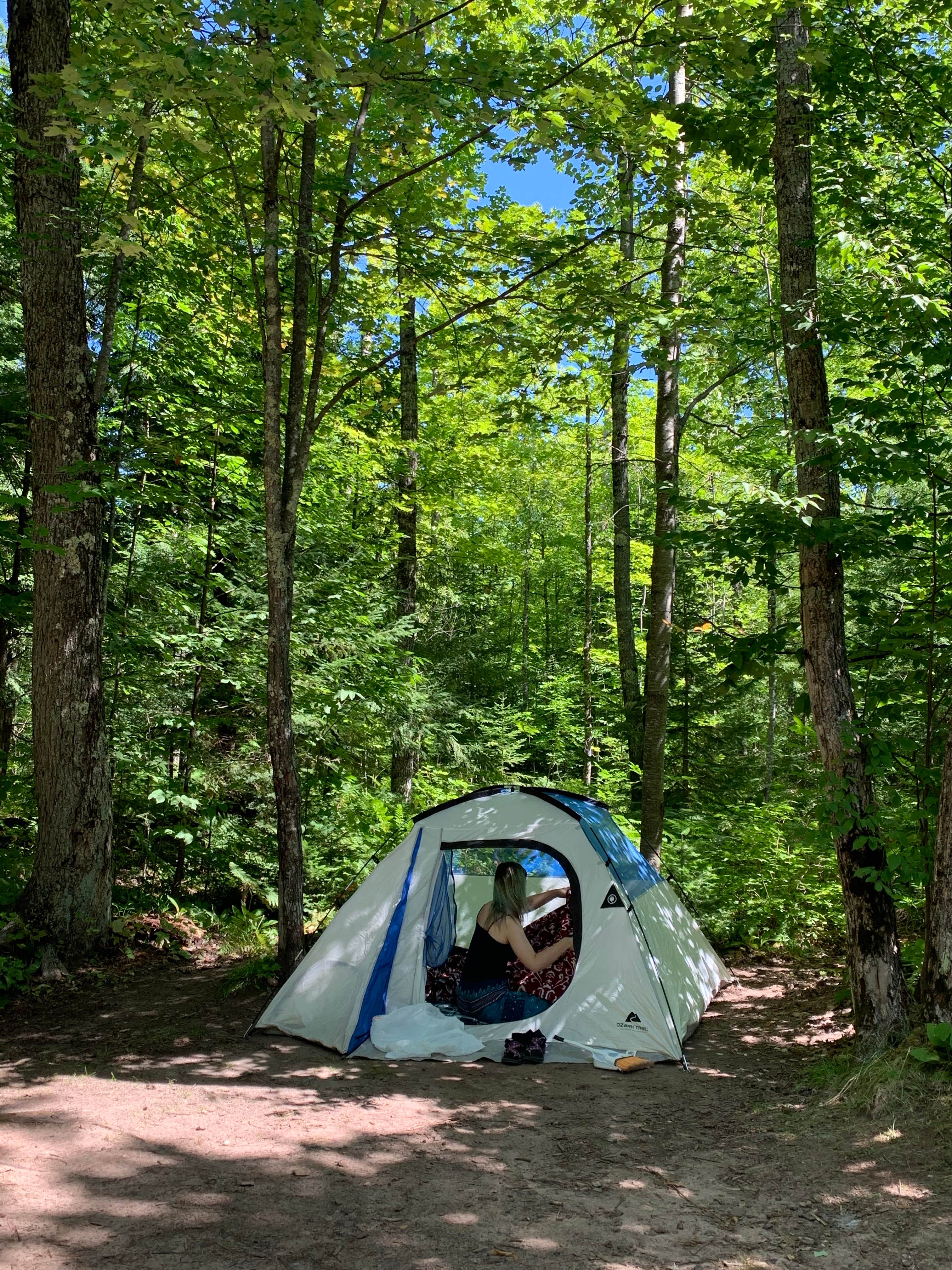 Camper-submitted photo at Union River Rustic Outpost Camp — Porcupine Mountains Wilderness State Park near White Pine, MI