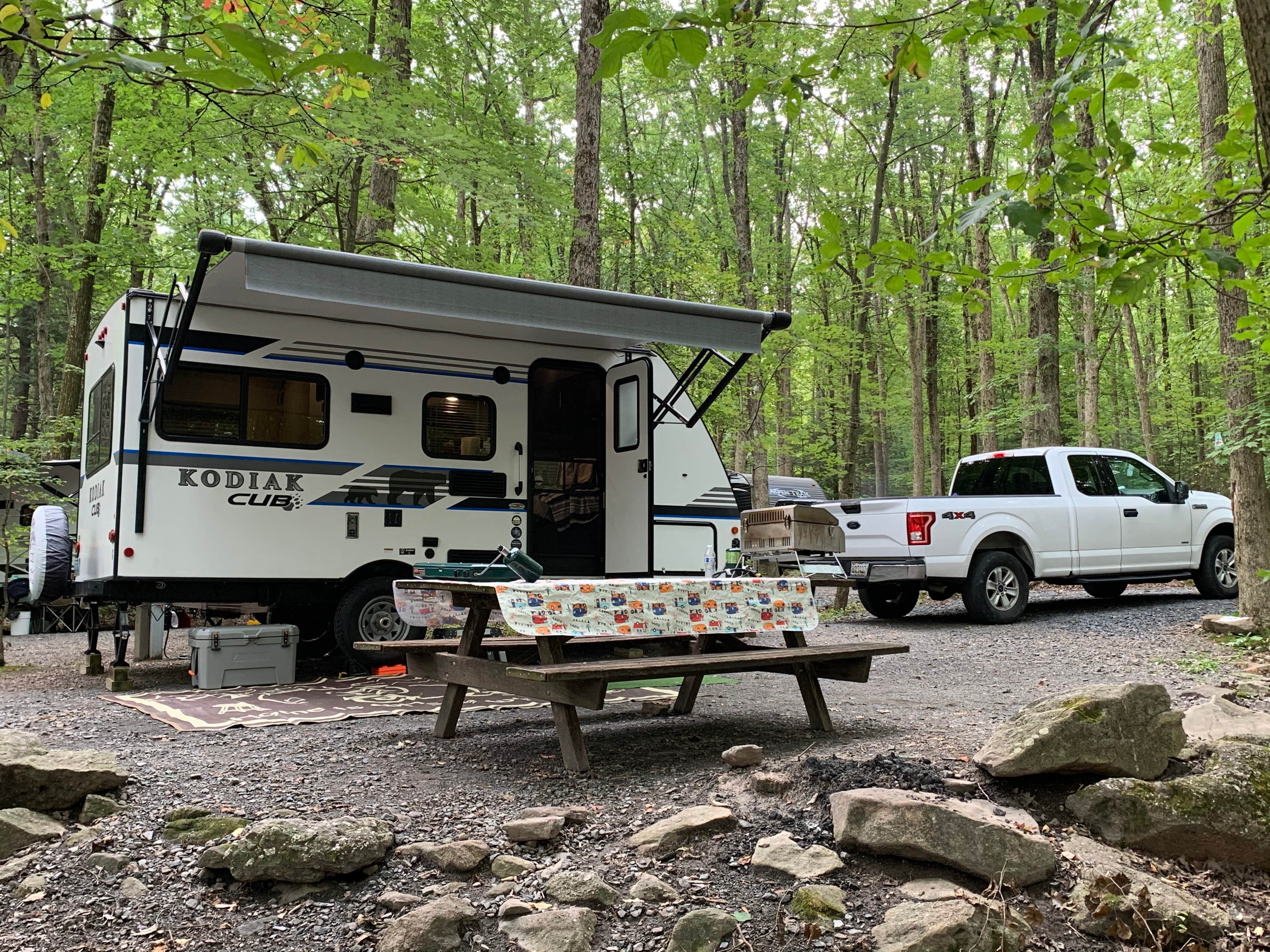 Laure D.'s photo of rv camping at Locust Lake State Park Campground near Weatherly, PA