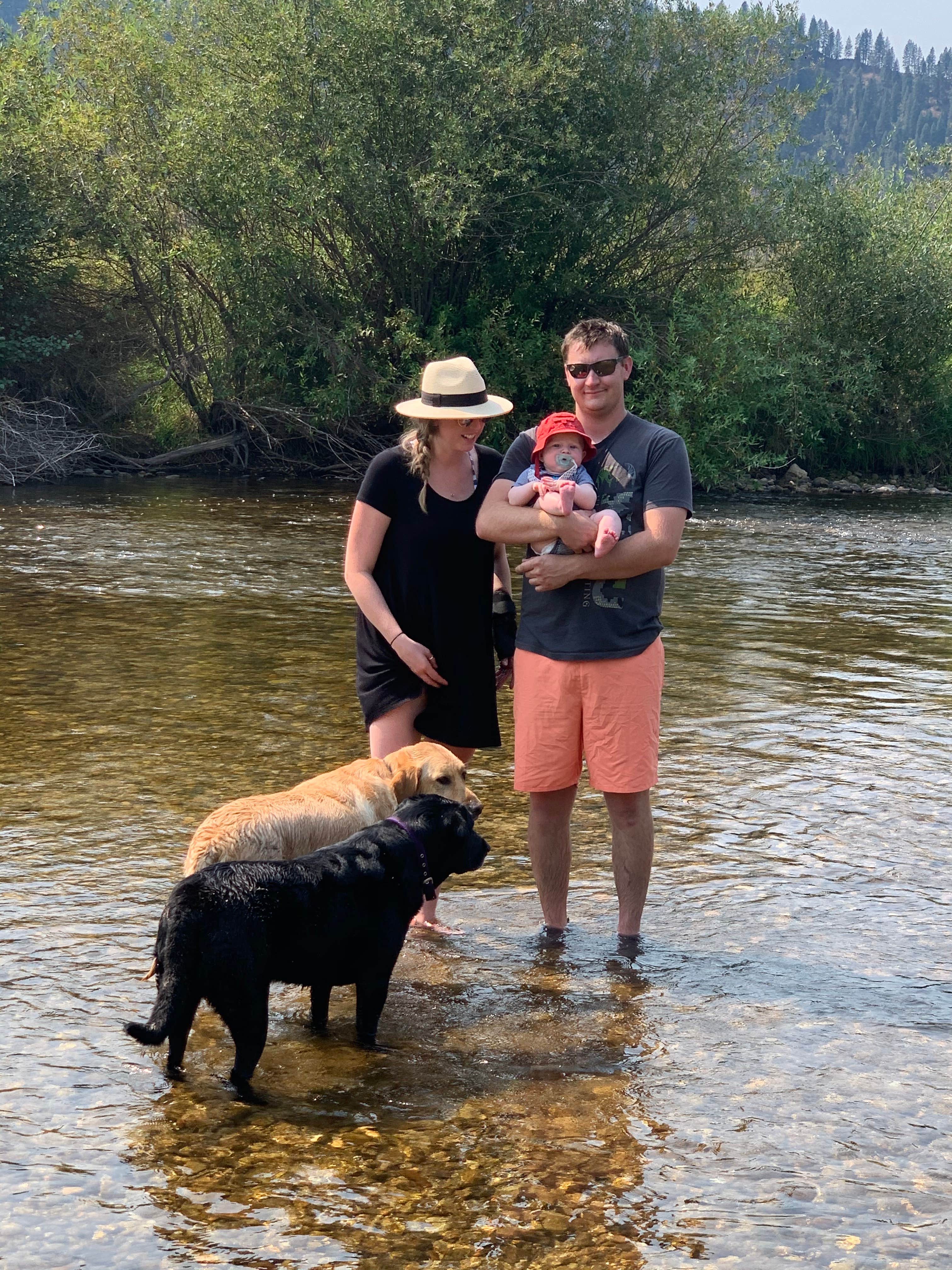 Spence L.'s photo of camping with pets at River Pond Campground near Boise, ID