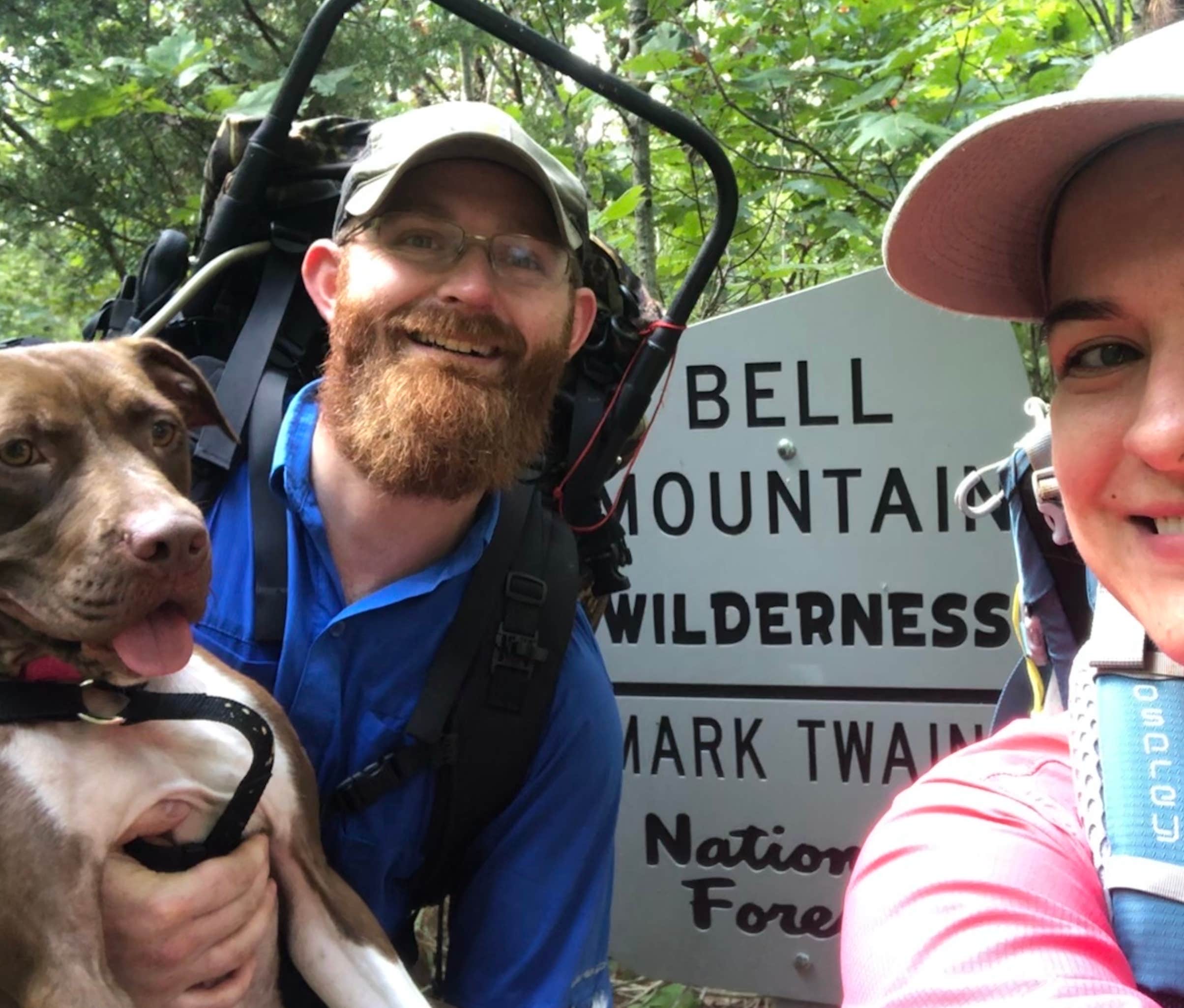 Kelsie L.'s photo of camping with pets at Bell Mountain Wilderness Area near Park Hills, MO