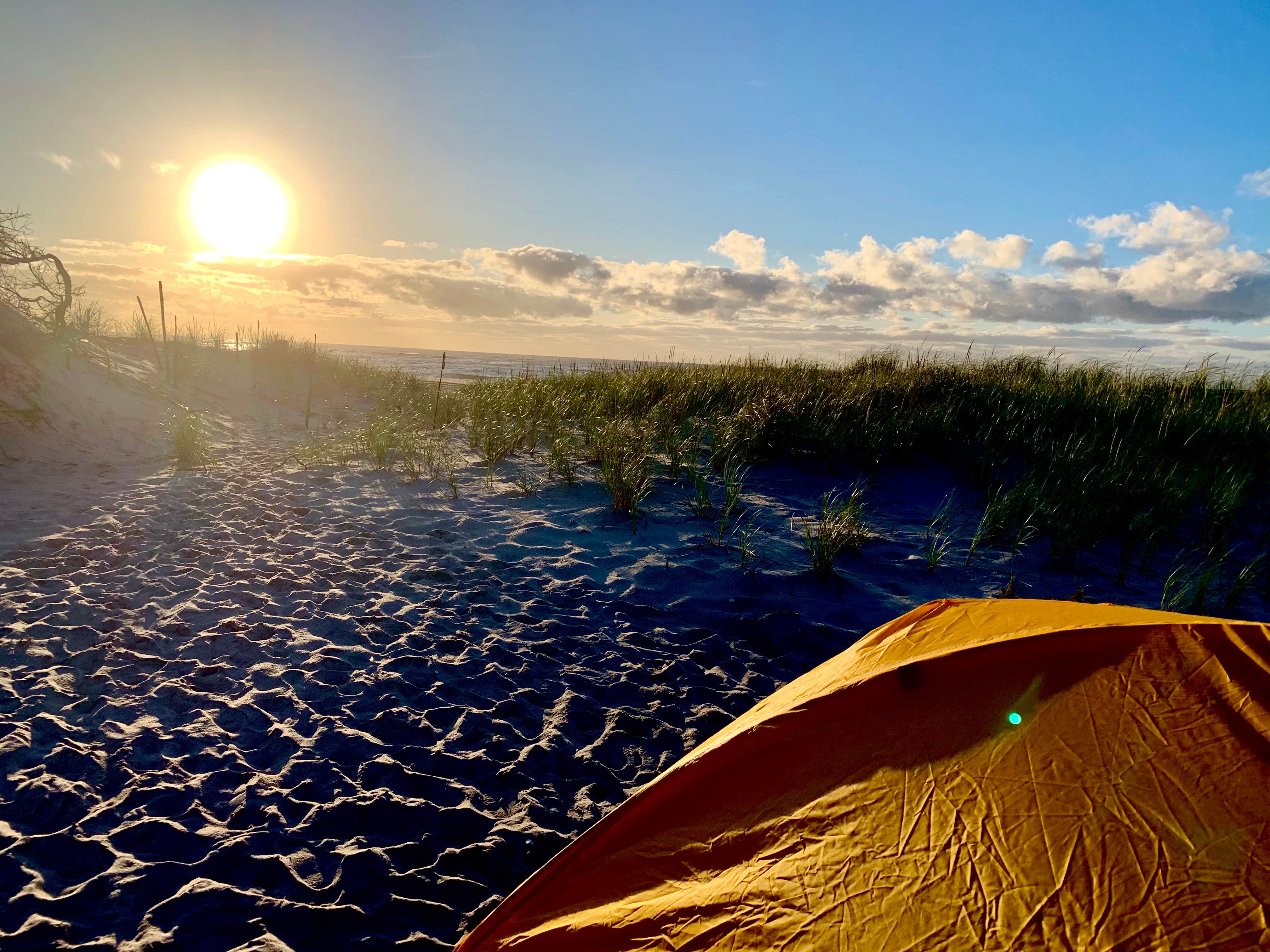Emily S.'s photo of tent camping at Watch Hill Fire Island Campground — Fire Island National Seashore near Centerport, NY